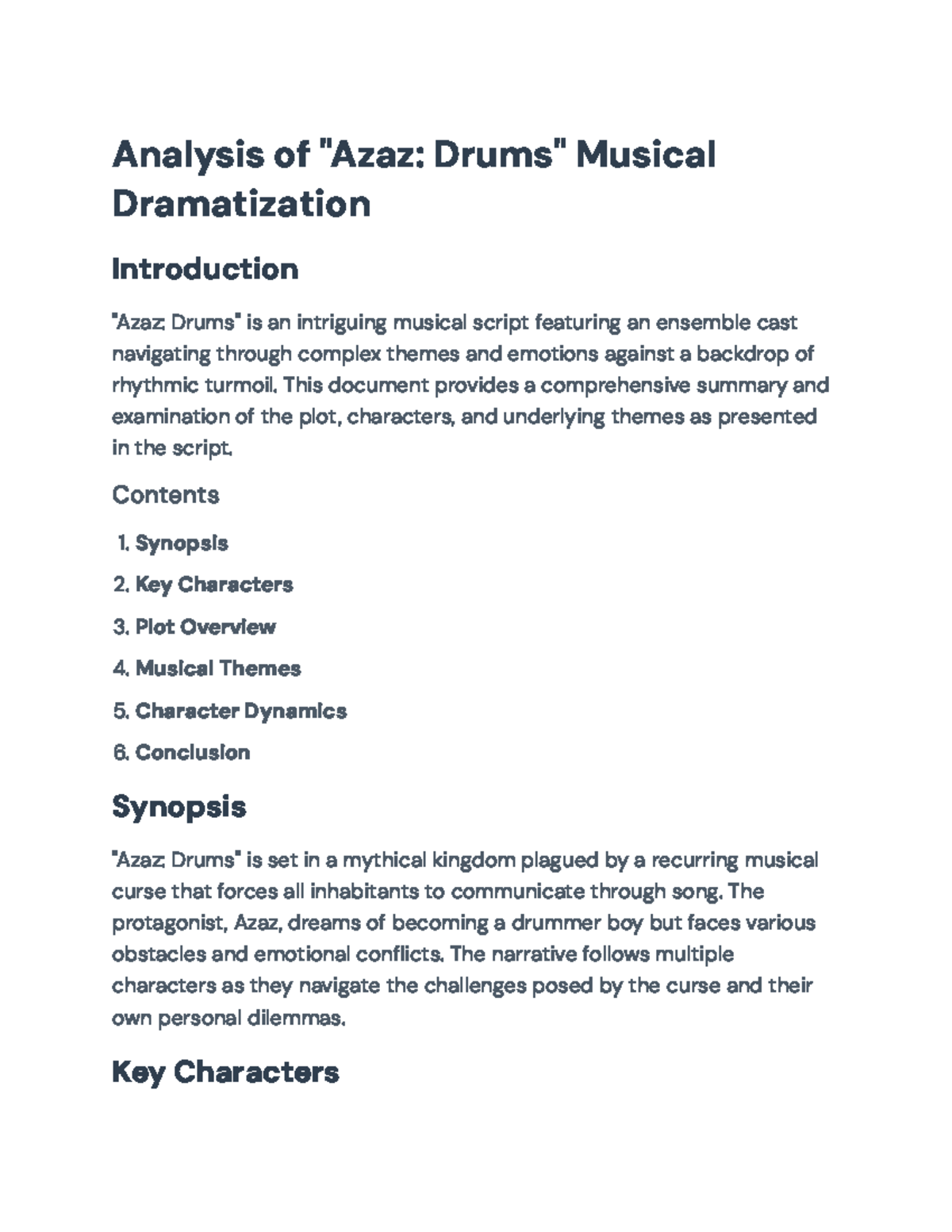 Analysis of 