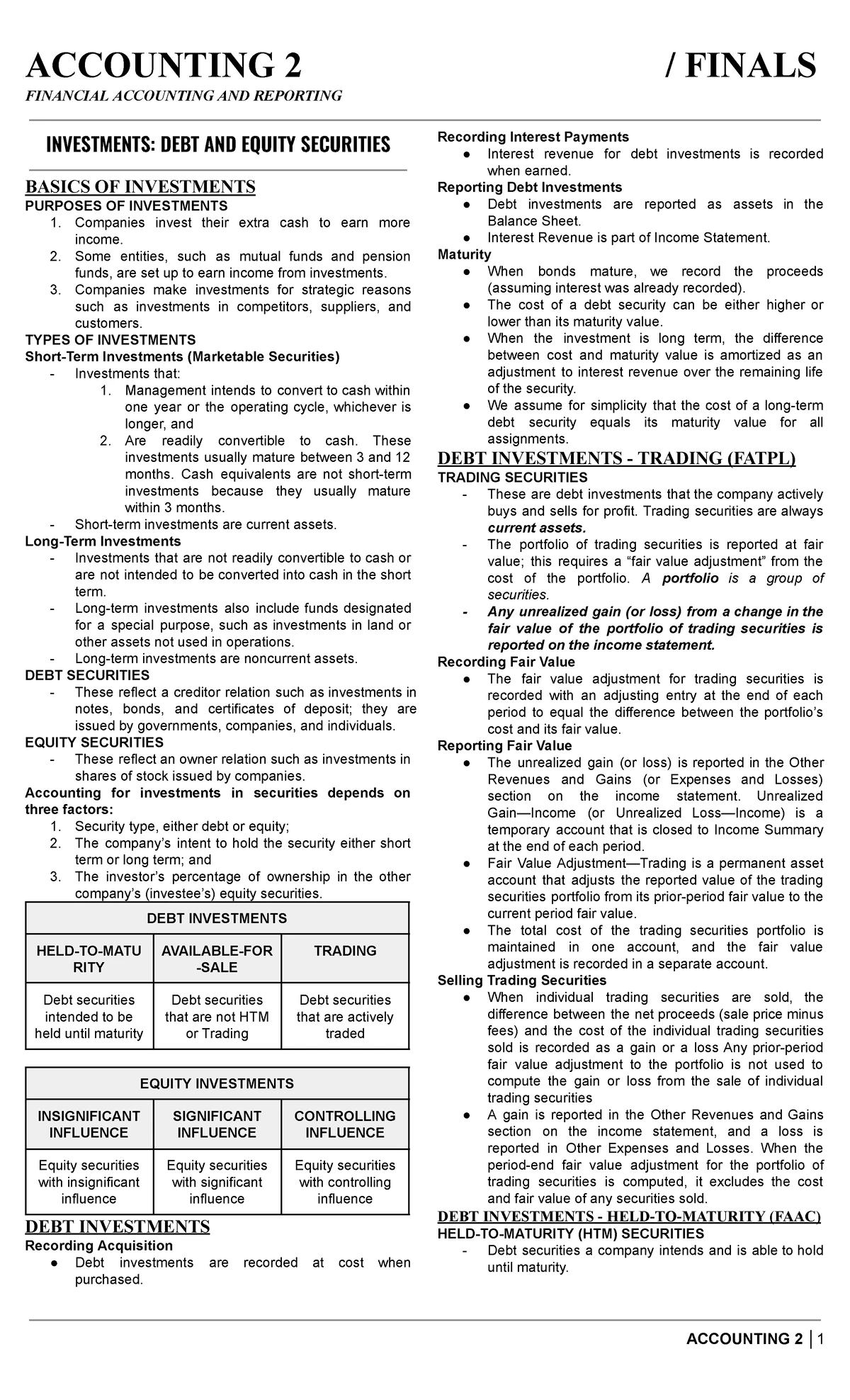 SEC 116: Summary of Tax on Persons Exempt from VAT and OPT - Studocu