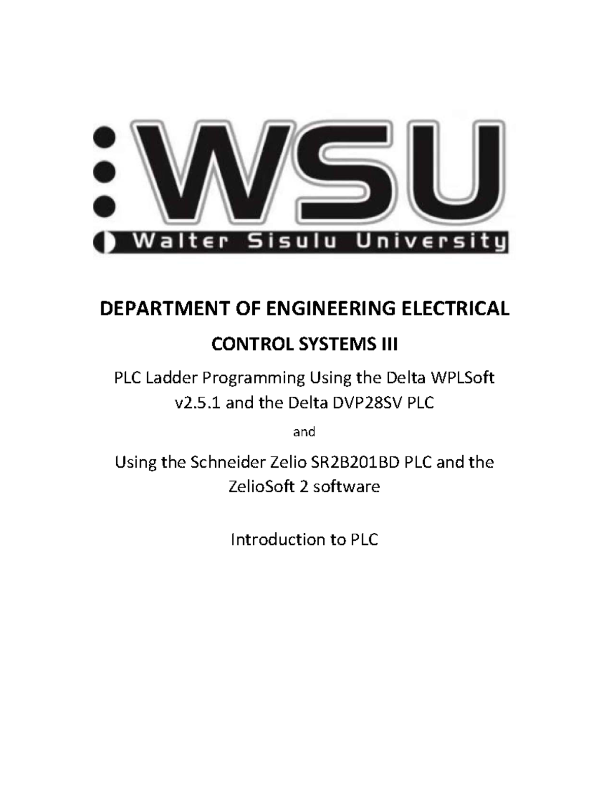 PLC Control Systems: Ladder Programming with Delta & Schneider PLCs ...