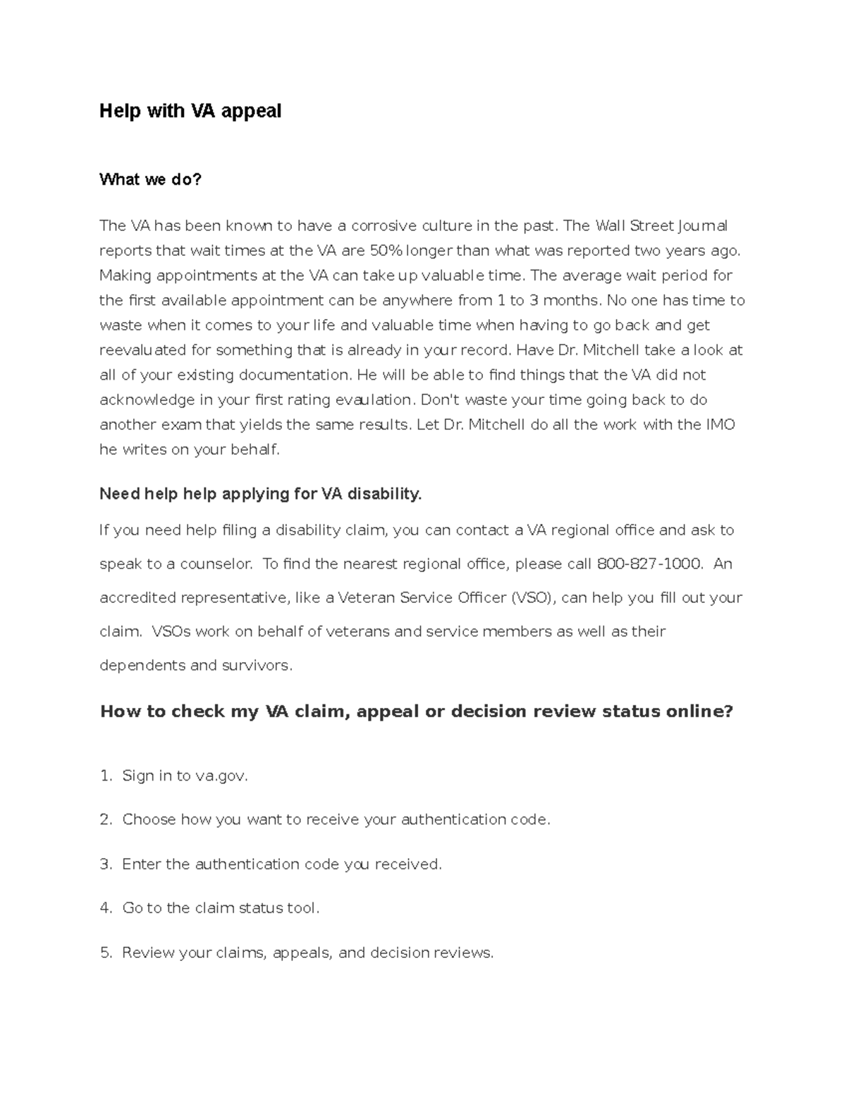 VA Appeal Assistance Guide: Steps to Take for Success - Studocu