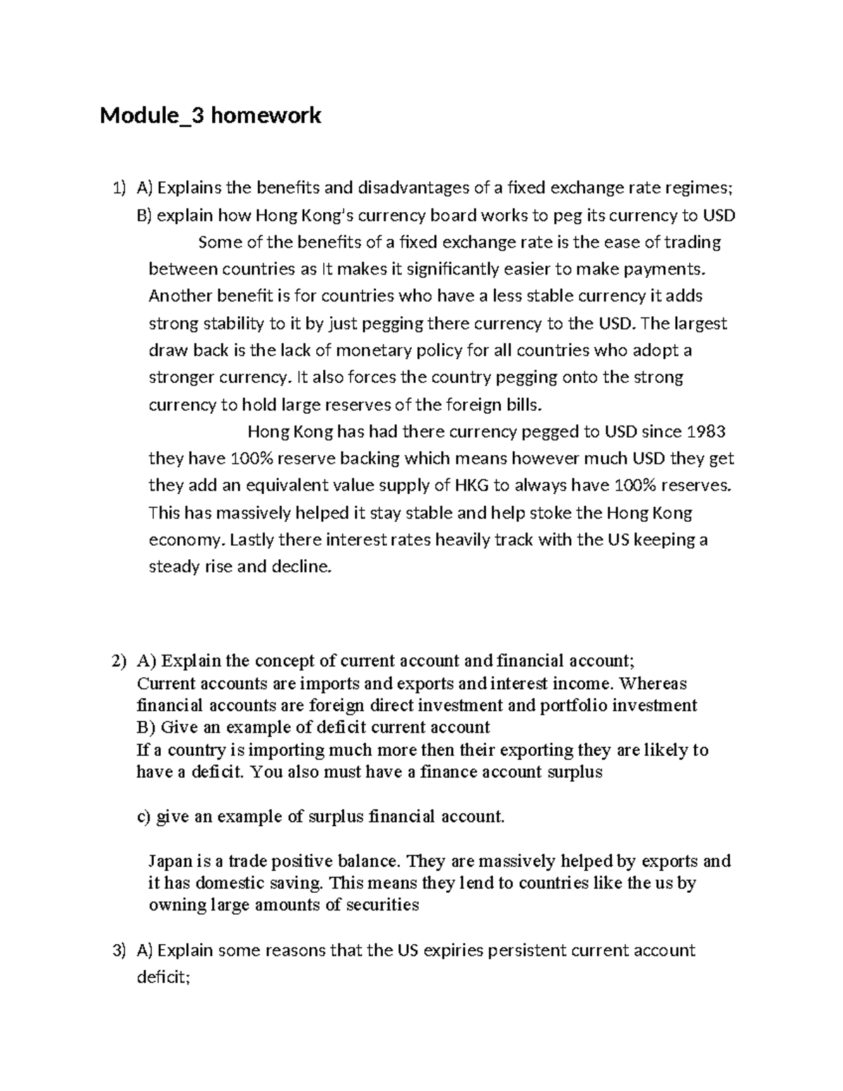 Module 3 Homework: Fixed Exchange Rates & Current Accounts Analysis ...