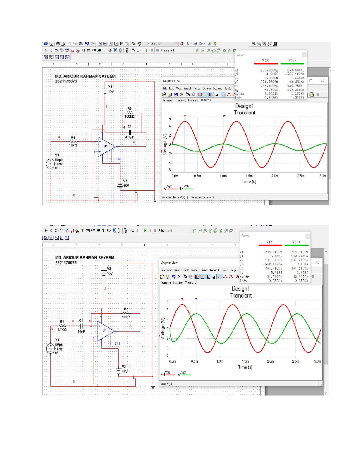 LAB-4 Multisim Transient Analysis and Graphing Results - Studocu