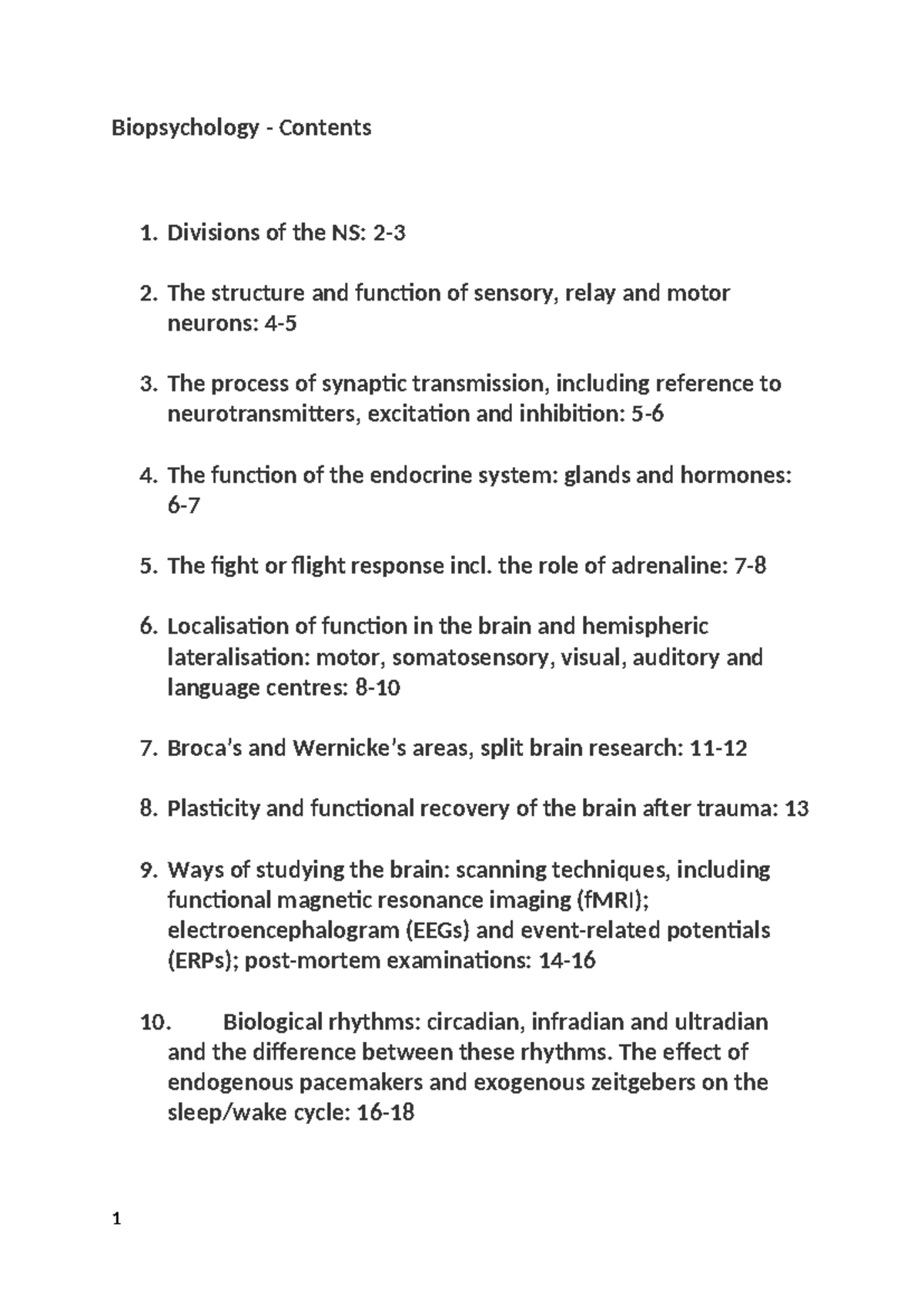 Biopsychology 101: Key Concepts and Structures of the Nervous System ...