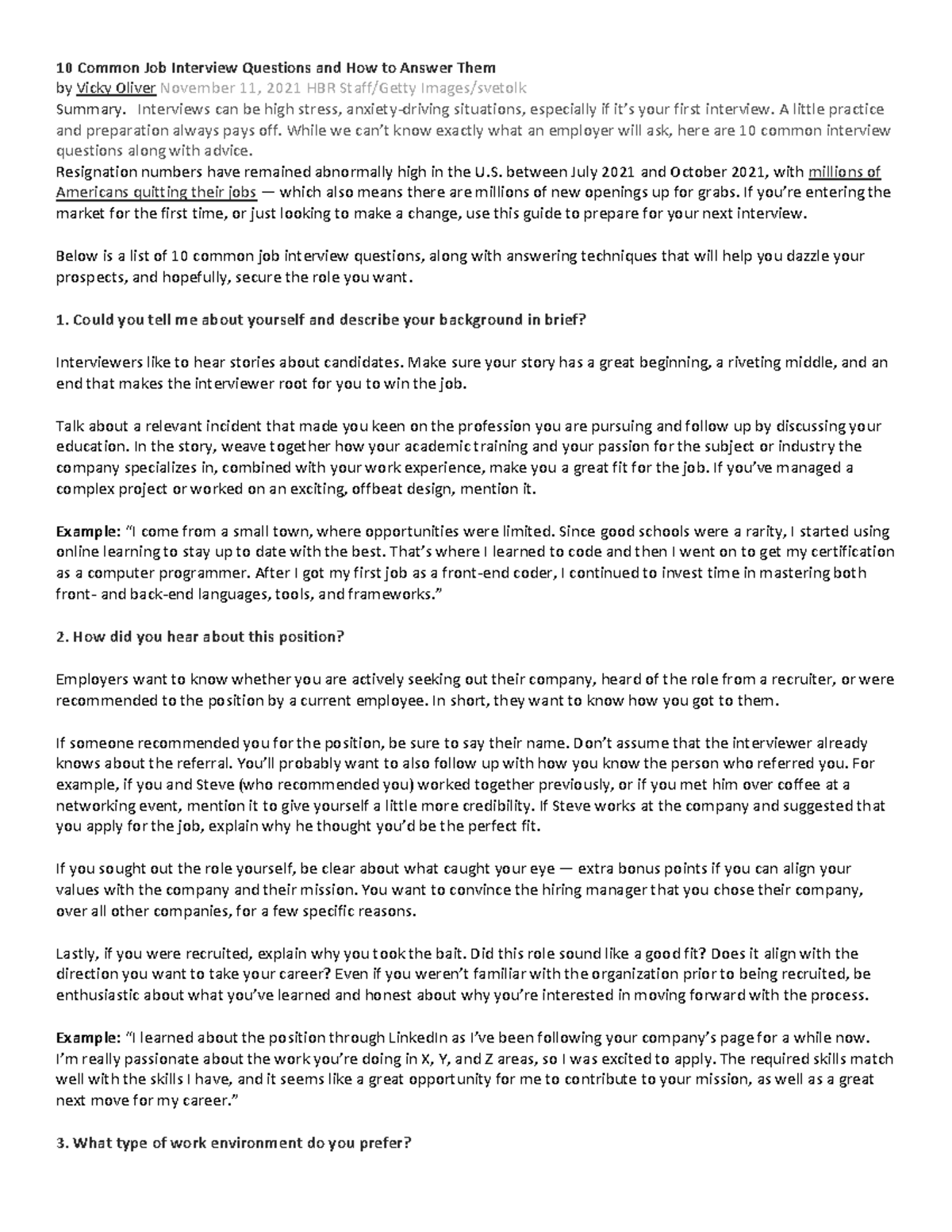 10 Essential Job Interview Questions & Effective Response Strategies ...