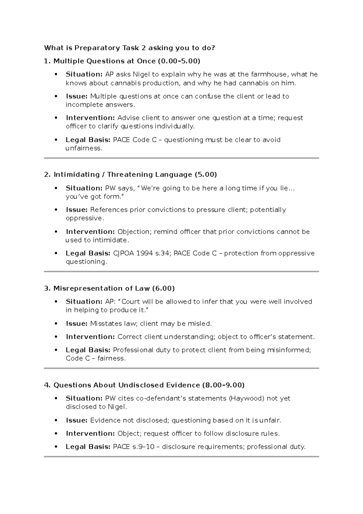 Workshop 2 Answers - Notes for PSRAS Preparation - Studocu
