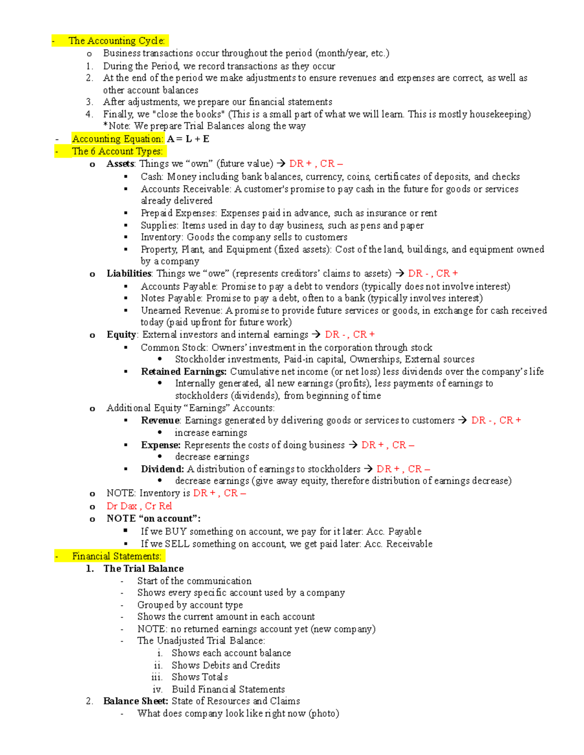 Principles of Accounting Midterm Exam Study Guide and Summary - Studocu