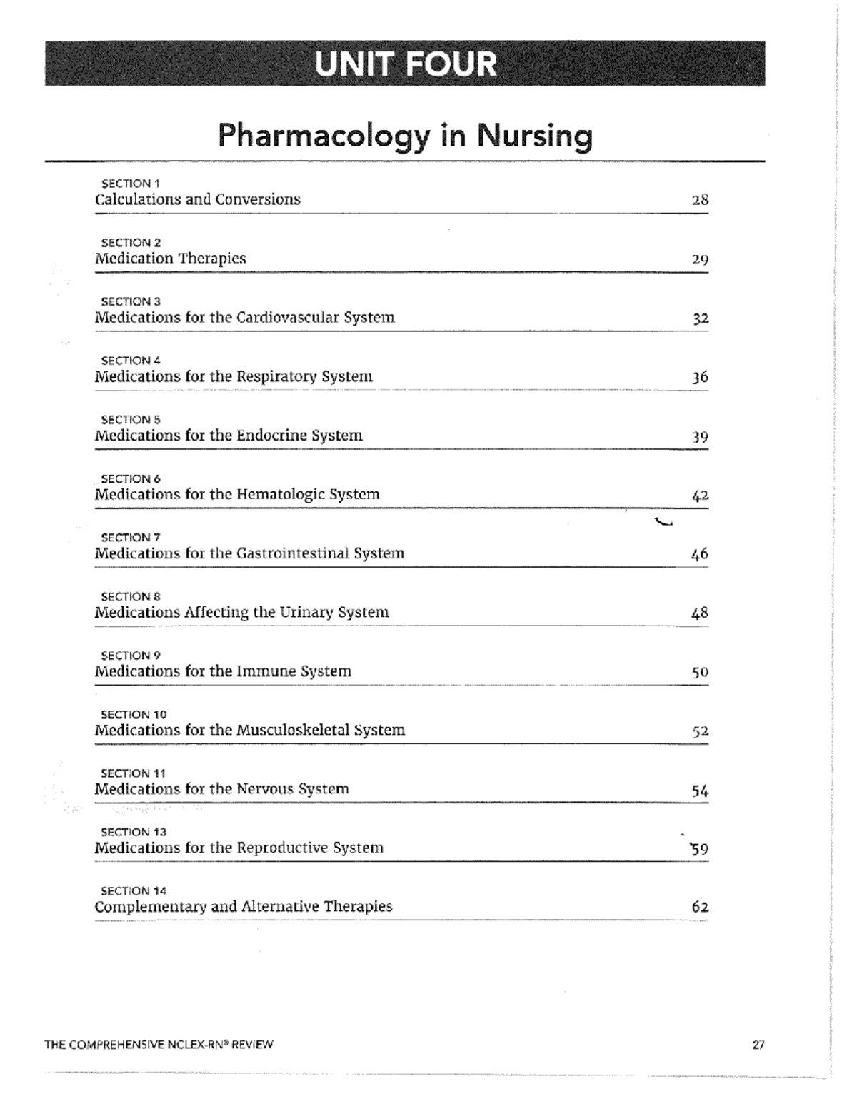 Final Exam Review Notes for Course Code: PHAR 101 - Pharmacology in ...