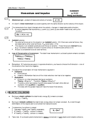 Momentum and Impulse Overview for Physics 101: Key Concepts and ...