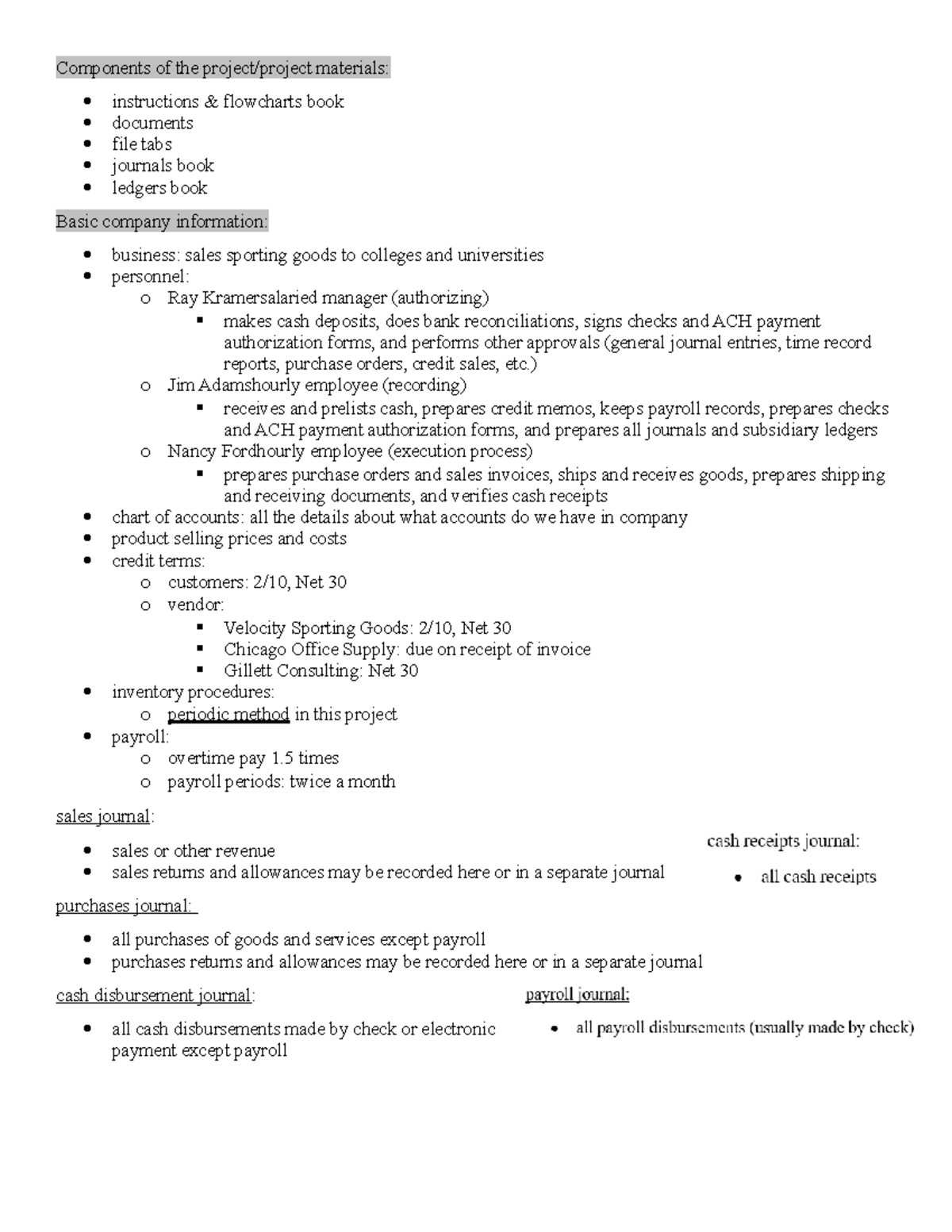 SUA Project Materials Notes - Instructor Fangjun (Julie) Xiao - Studocu