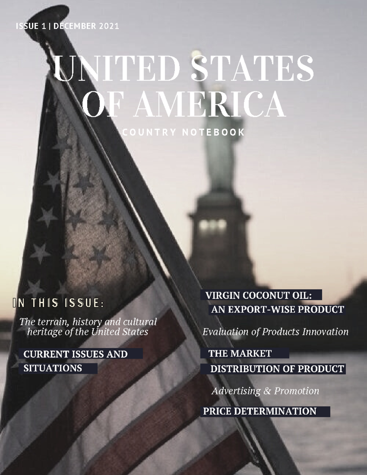 USA - Country Notebook: Groupwork in Int'l Business & Trade Analysis ...