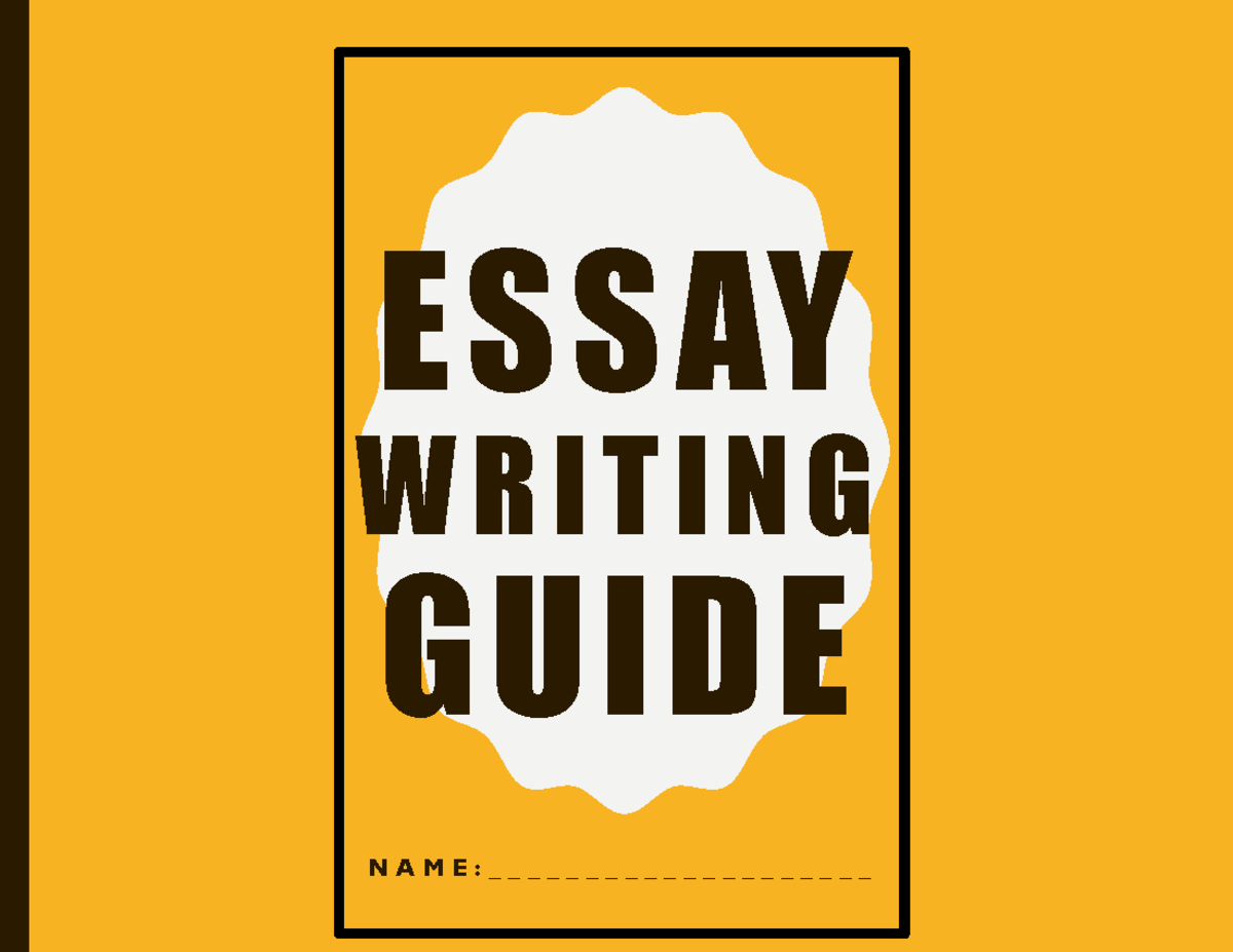 ESSAY WRITING GUIDE: Types of Essays and Their Structures - Studocu