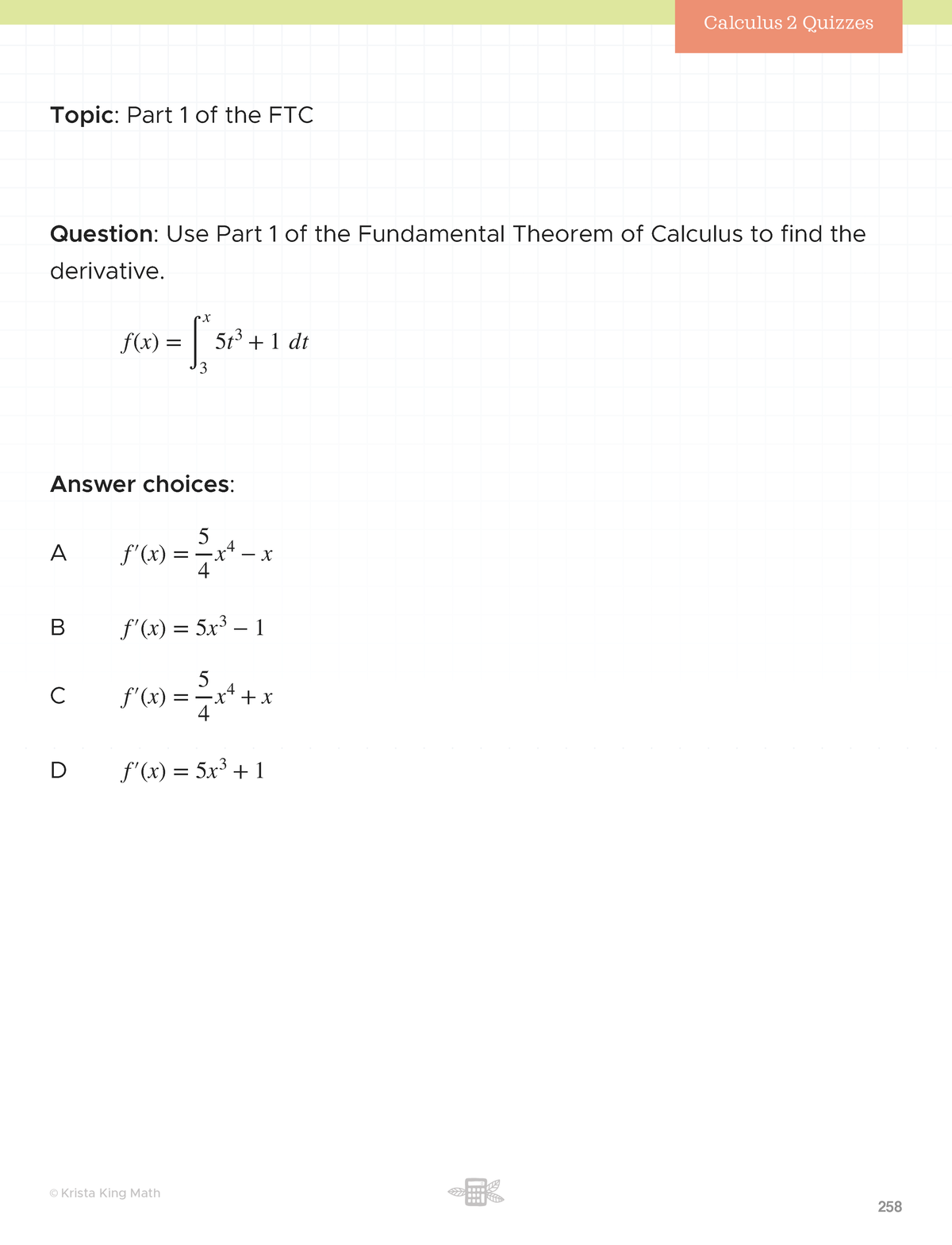 Part+1+of+the+FTC - Fundamental theorem calculus - Topic : Part 1 of ...