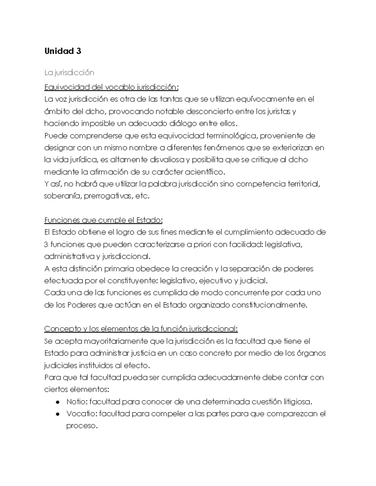 Resumen Procesal Civil U3: Jurisdicción y Competencia en el Derecho ...