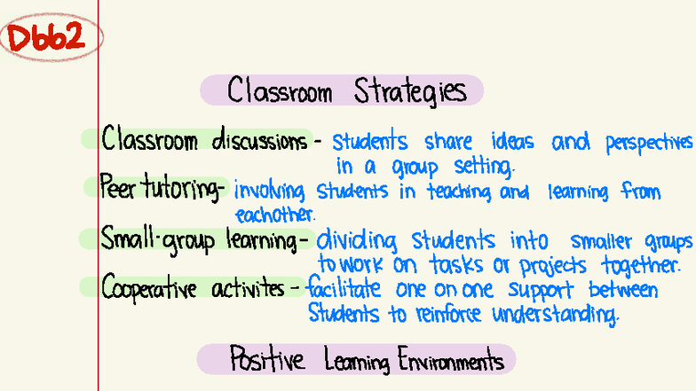 D662 Classroom Strategies: Enhancing Learning Through Engagement - Studocu