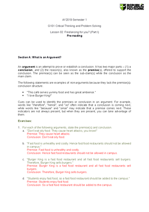 AY2019 Semester 2 G101 L08 Worksheet Student - AY2019 Semester 2 G101 ...