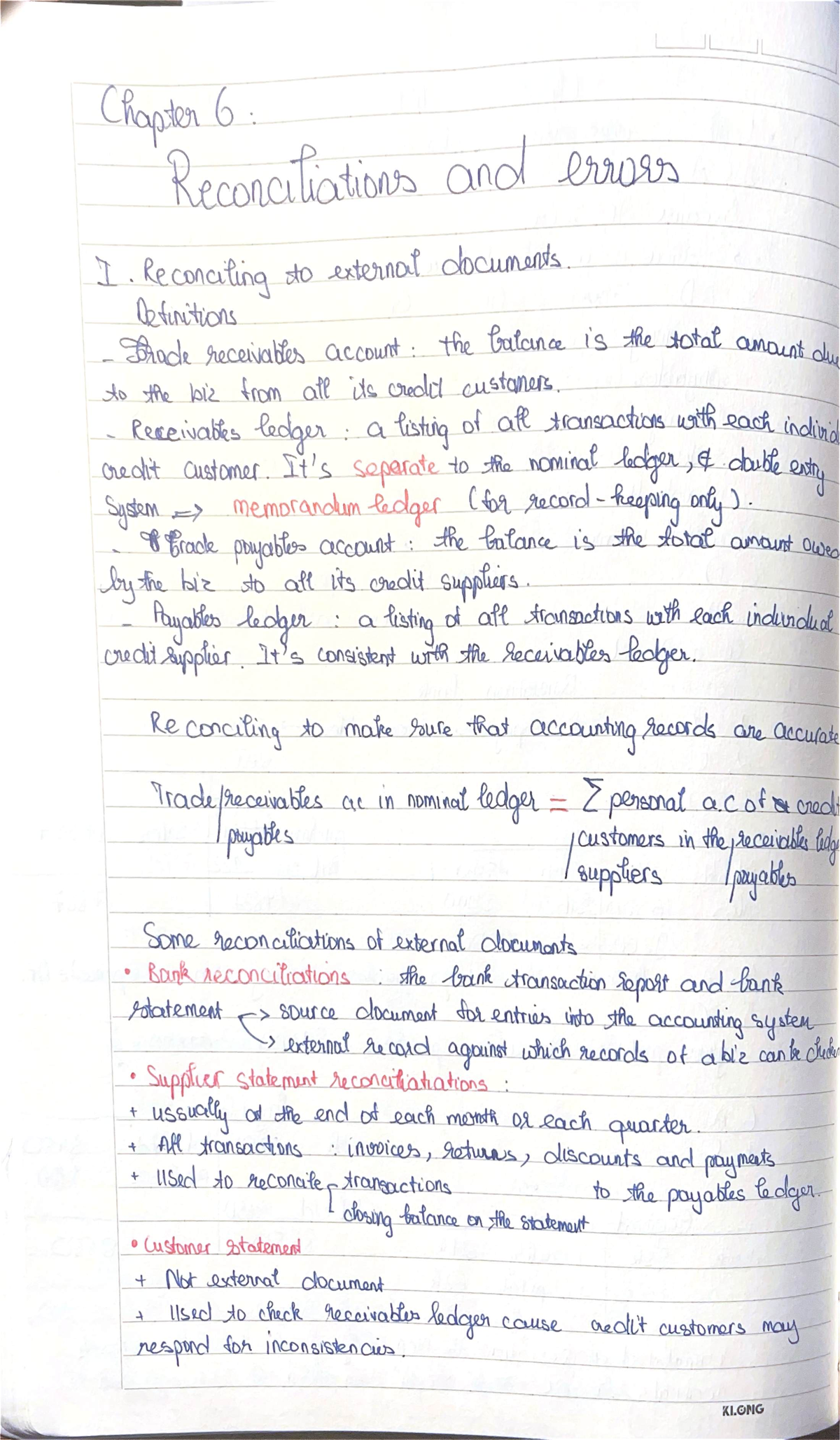 Chapter 6 Study Notes - Self-Study Guide - Studocu