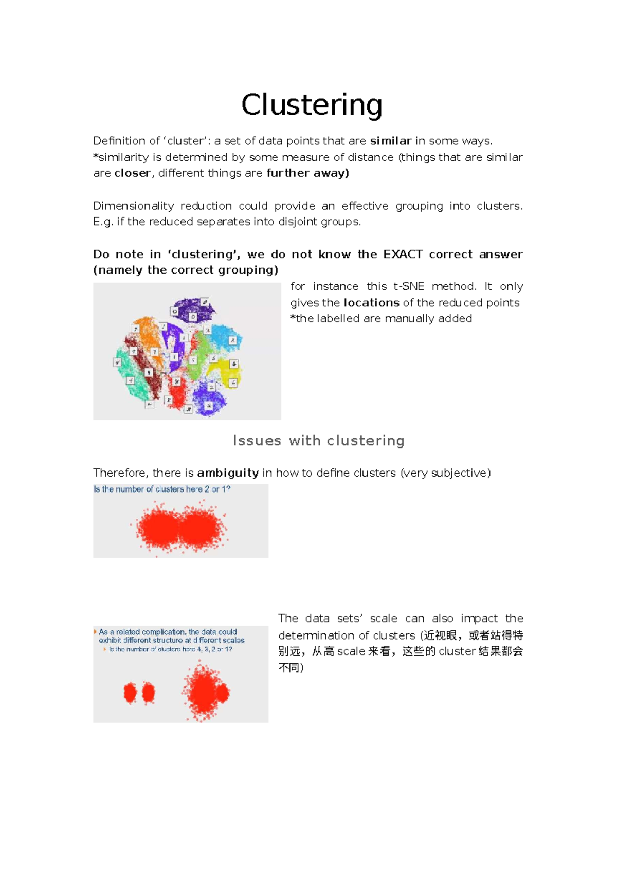 Wk5 Notes: Understanding Clustering and Dimensionality Reduction - Studocu