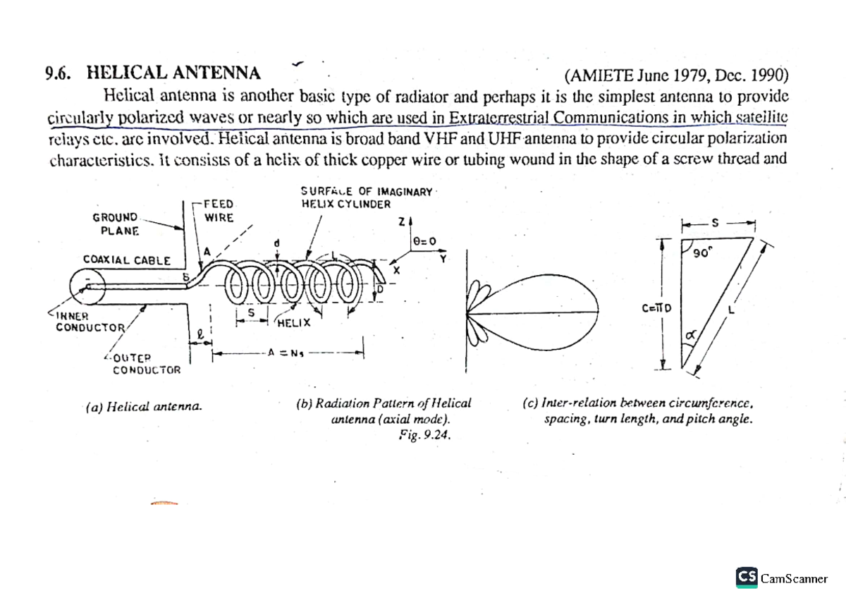 9.6. HELICAL ANTENNA - CS 792 ANTENNA WAVE PROPAGATION - Studocu