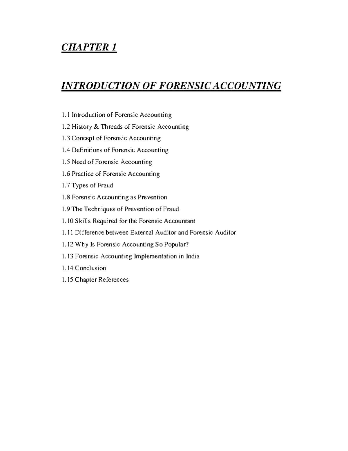 Forensic Accounting: Understanding Concepts, Types & Practices - Studocu