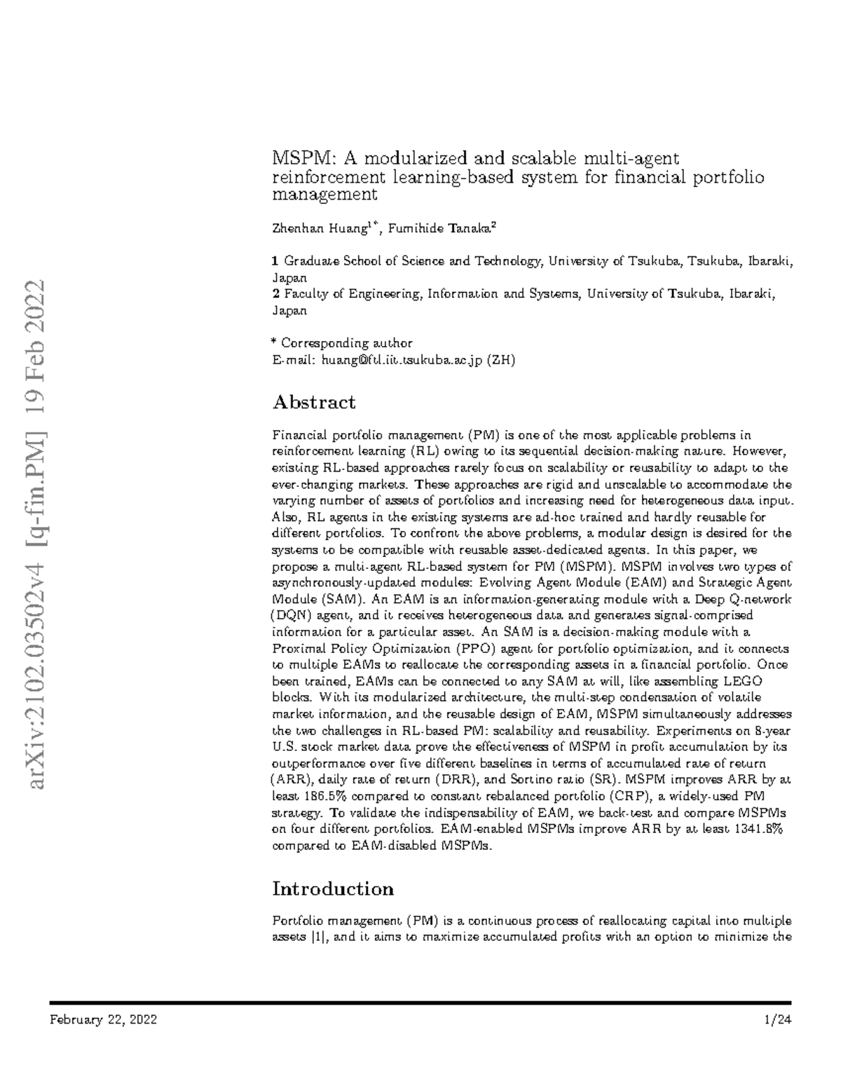 MSPM: Modularized Scalable Reinforcement Learning for PM - Studocu