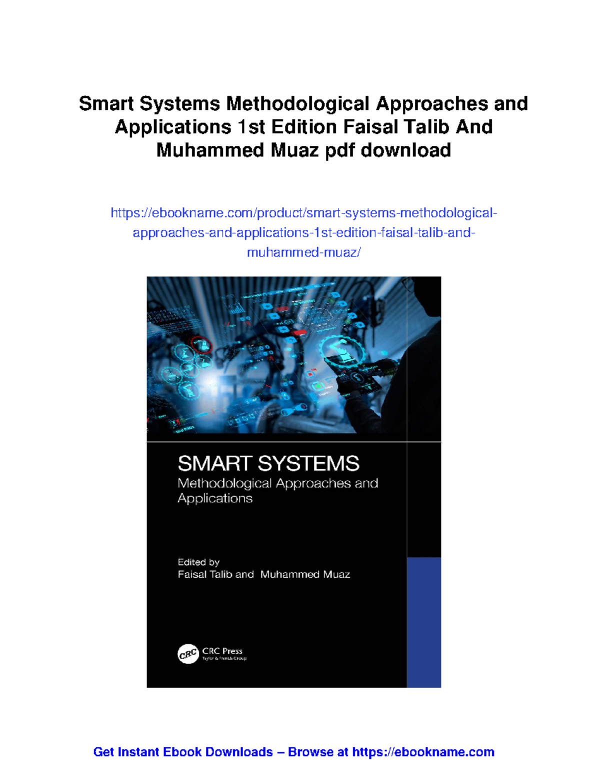 Smart Systems Methodological Approaches & Applications - 1st Ed. - Studocu