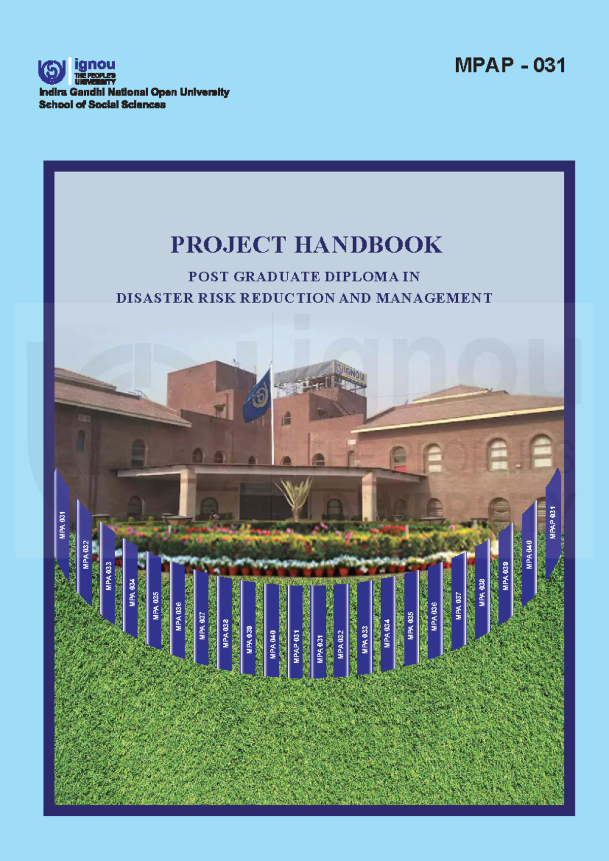 MPAP 031 Project Handbook for Post Graduate Diploma in Disaster Risk ...