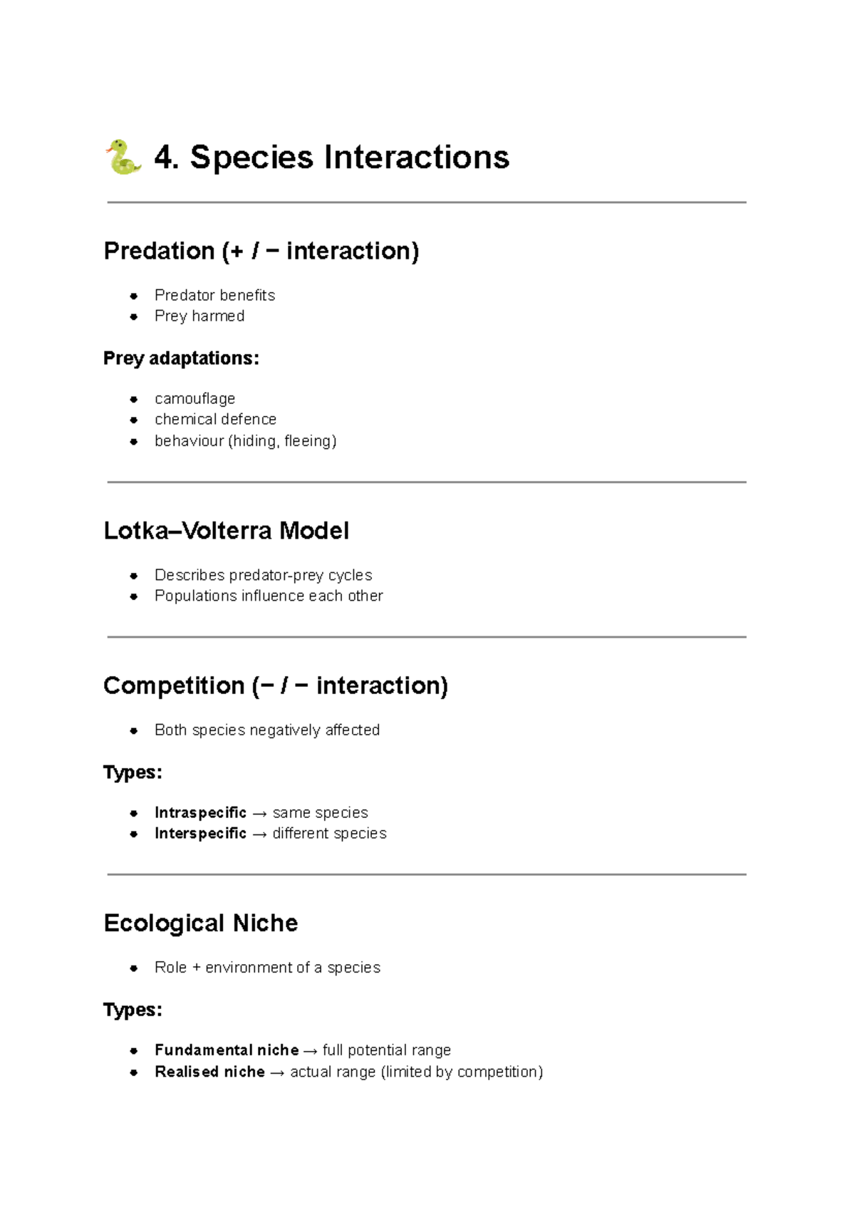 Biosci 109 lecture notes tidied up - 🐍 4. Species Interactions ...