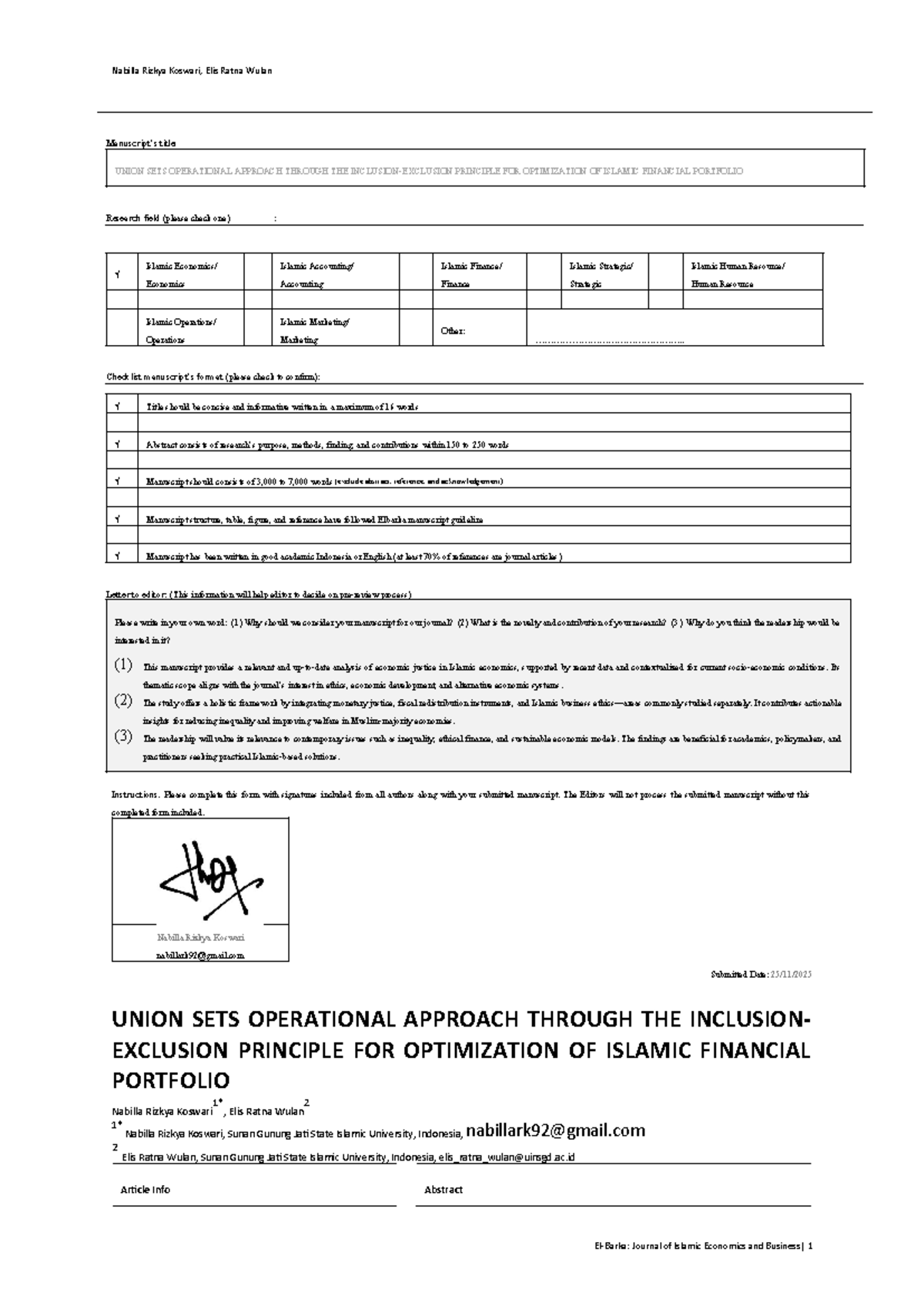 Pendekatan Operasi Union Sets untuk Optimalisasi Portofolio Keuangan ...