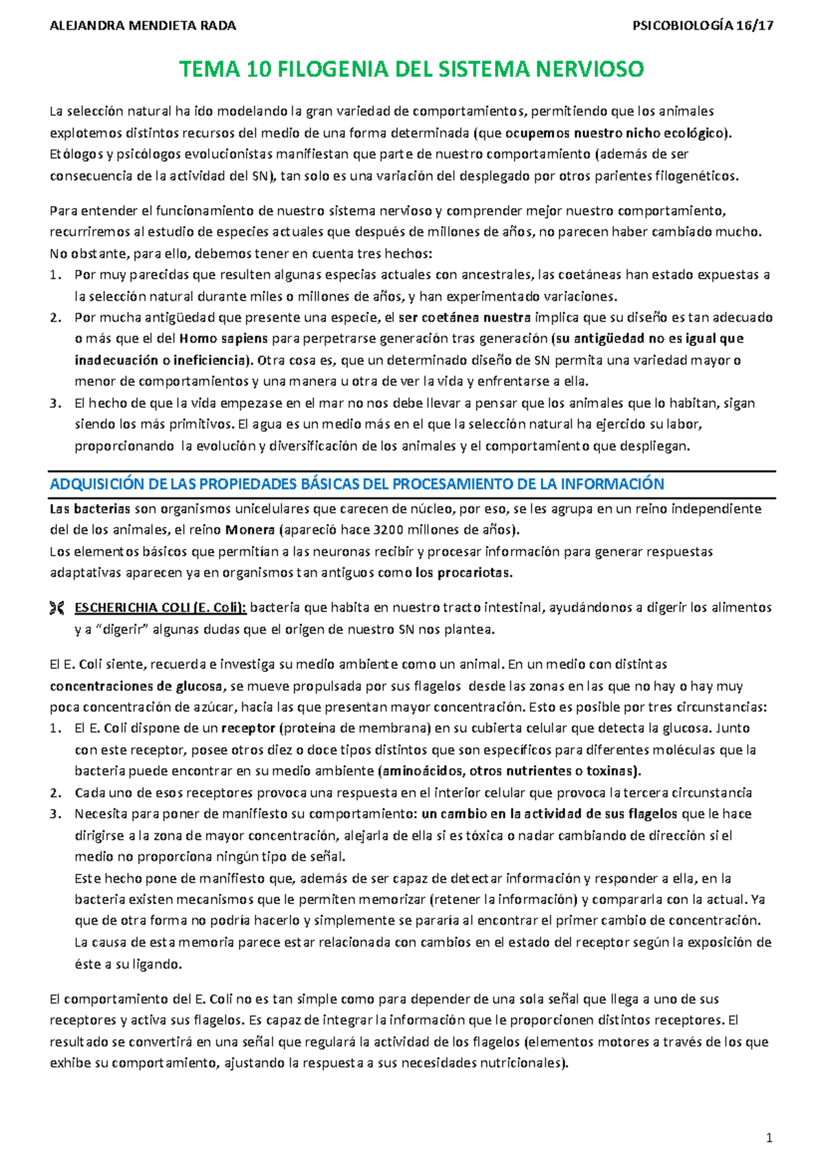 TEMA 13 - Apuntes sobre psicobiología y la regulación hormonal - Studocu