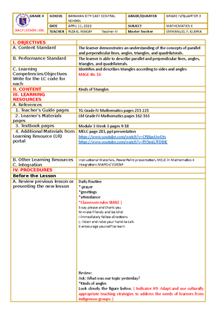 ELS Q1 M6 - Modules in Earth and Life Science - WHAT I KNOW 1. D 2. C 3 ...