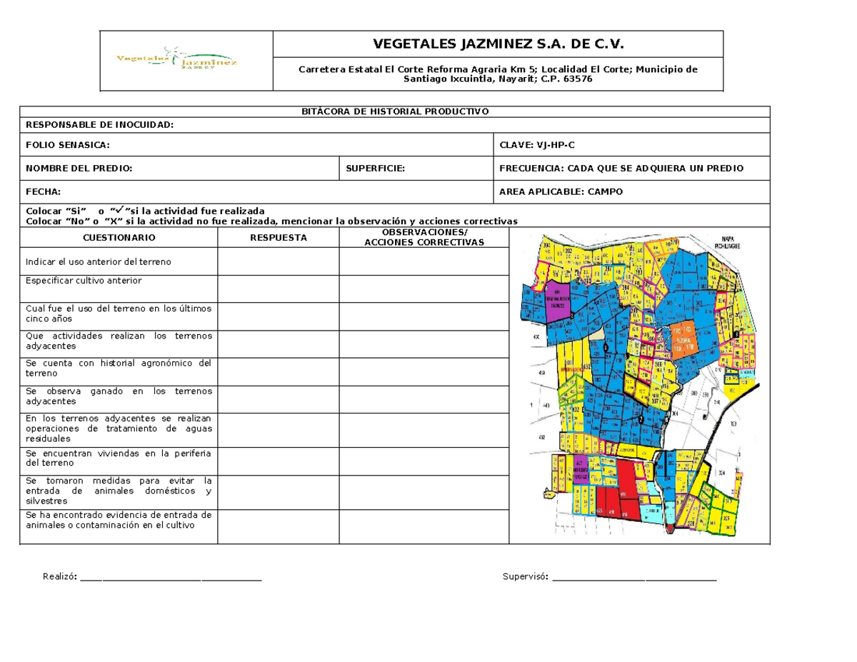 Historial de un terreno 