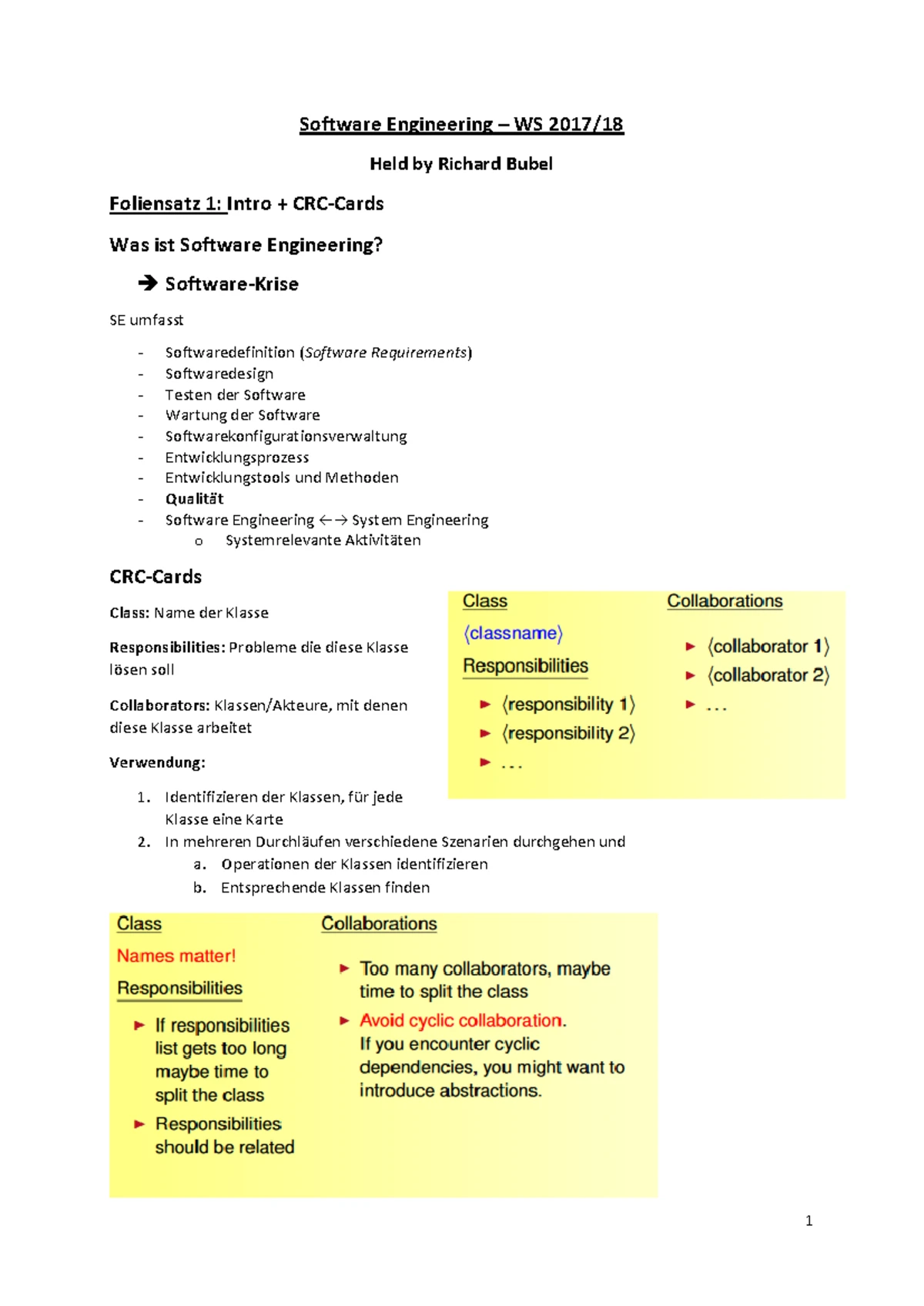 Musterlösung Klausur Software Engineering WiSe 22/23 - Studocu