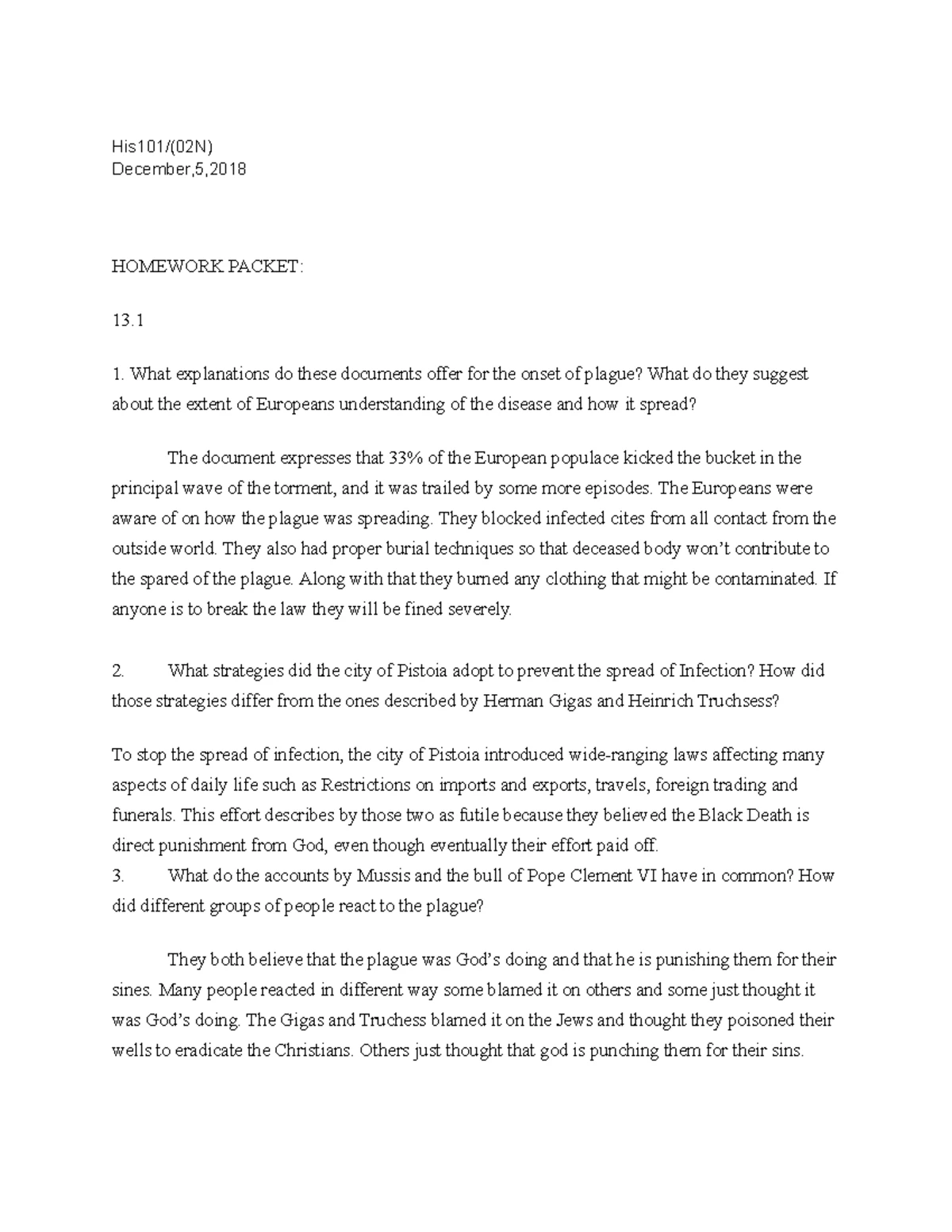 Final Exam Study Guide for HIS 102: History of Western Civilization II ...