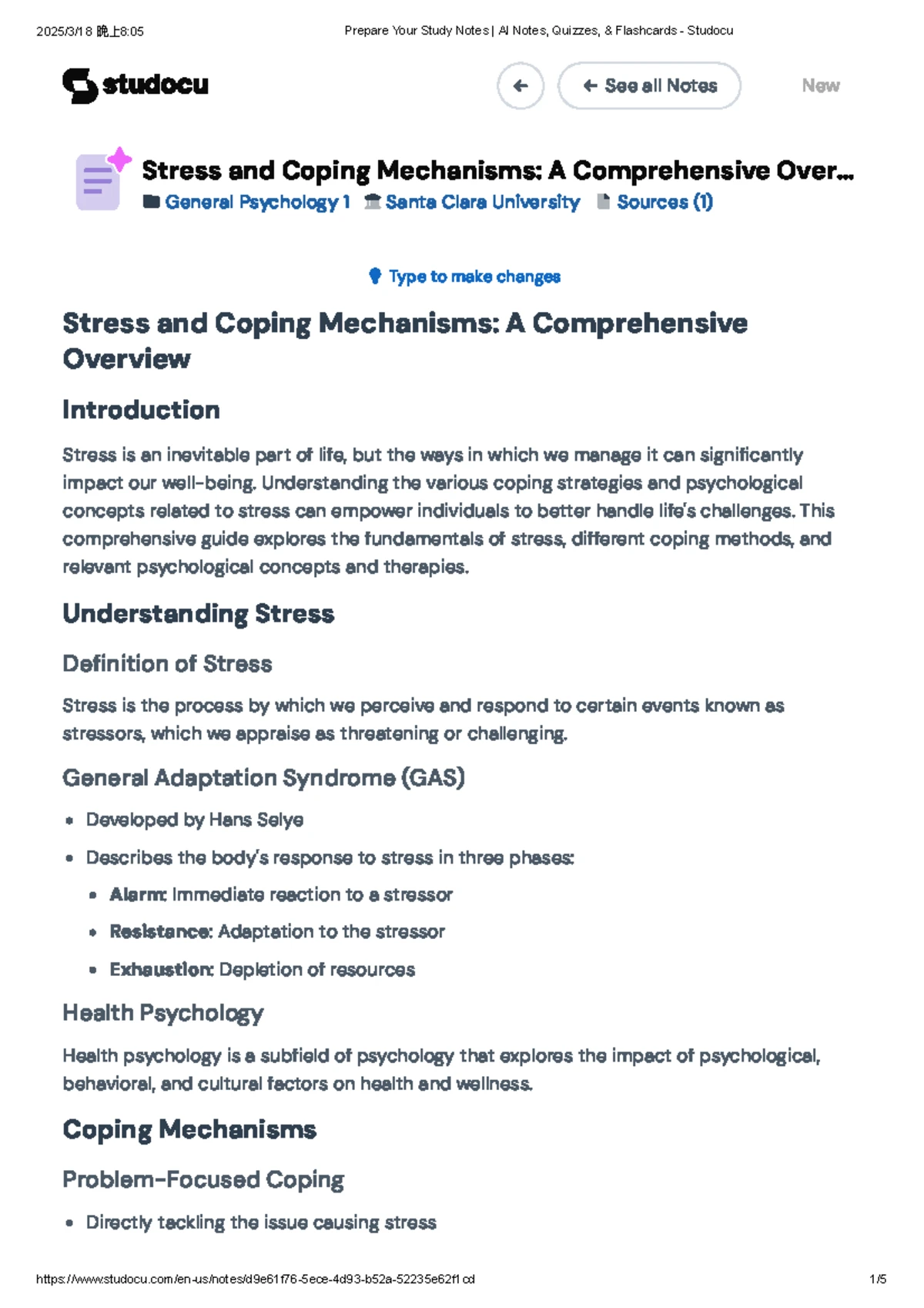Myers' Psychology for the AP® Course, 4e, Unit 5 Study Guide - Ú ...