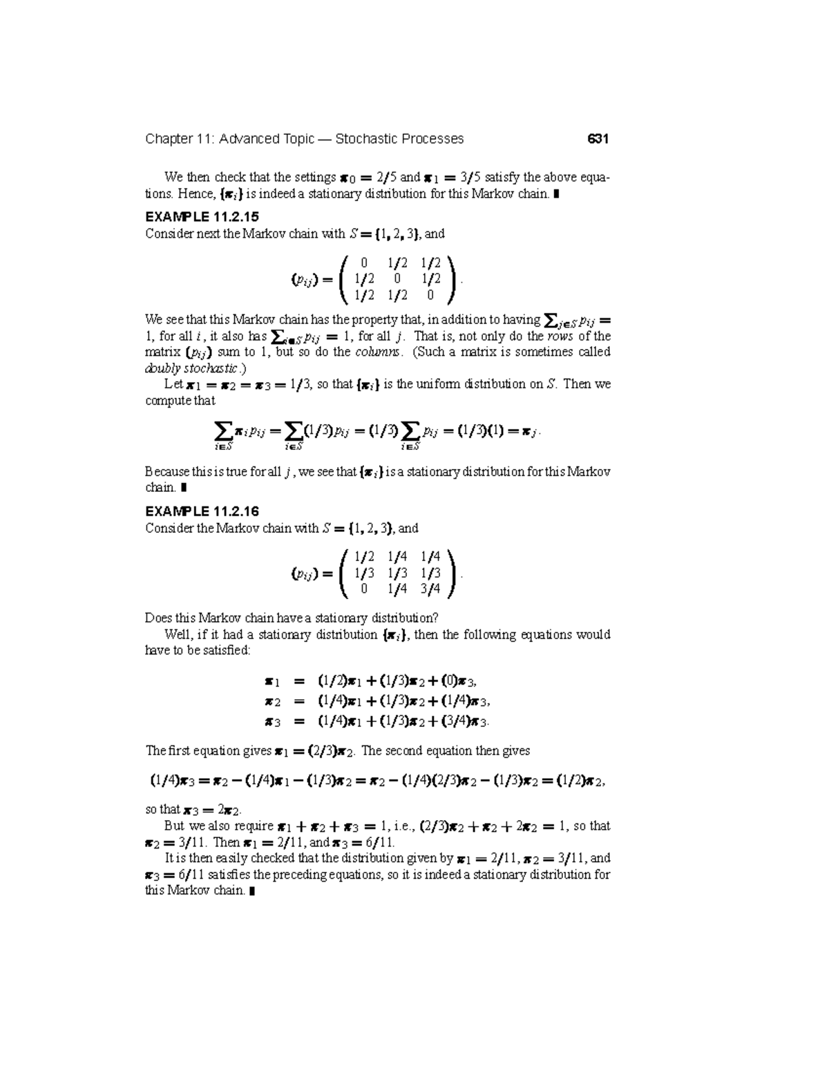 Chapter 11: Advanced Stochastic Processes in Calculus Notes - Studocu