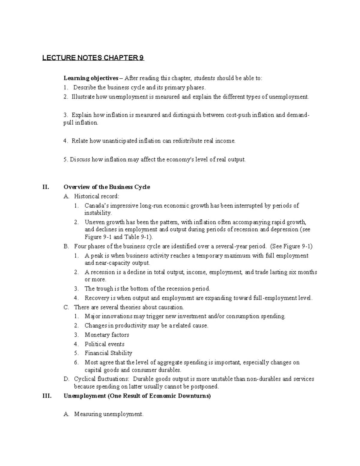 Lecture 6 Annotated Notes on GDP: Real vs Nominal Analysis - Studocu