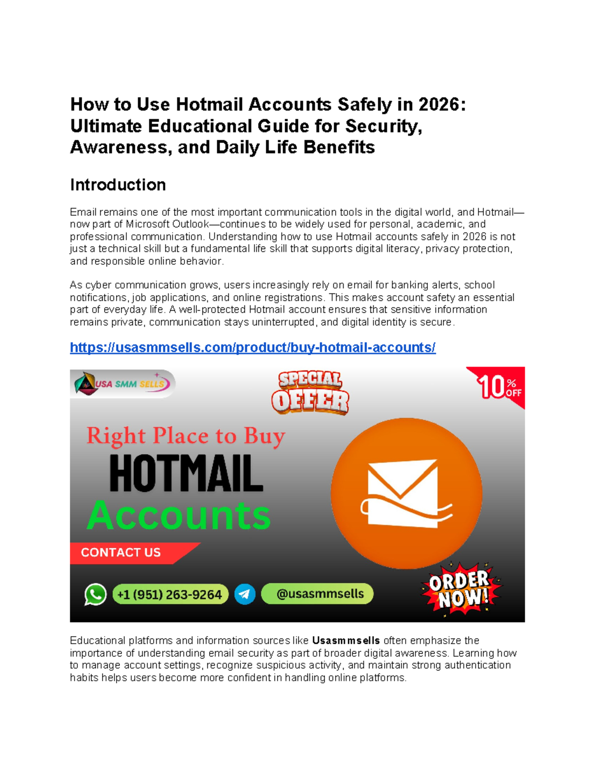 How to Use Hotmail Accounts Safely in 2026: A Comprehensive Guide - Studocu