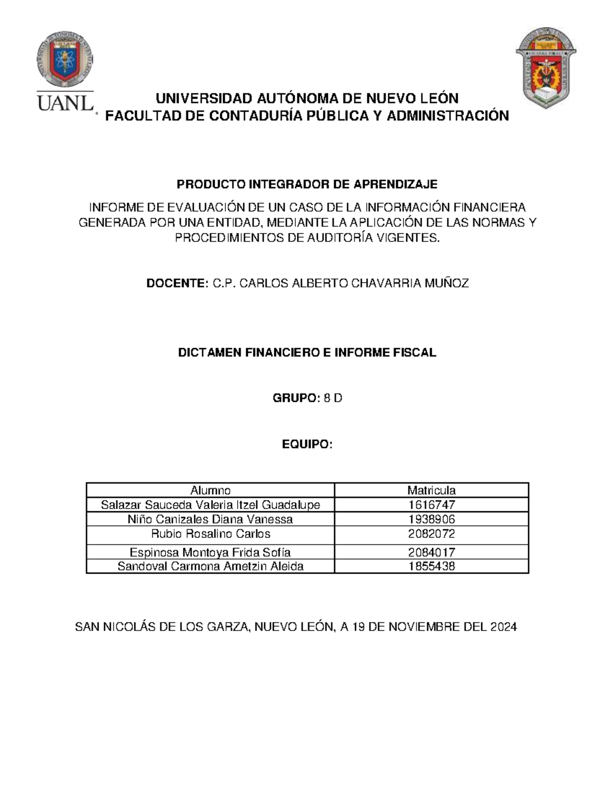 Informe de Evaluación Financiera - PIA 2023 - Dictamen Fiscal - Document Preview