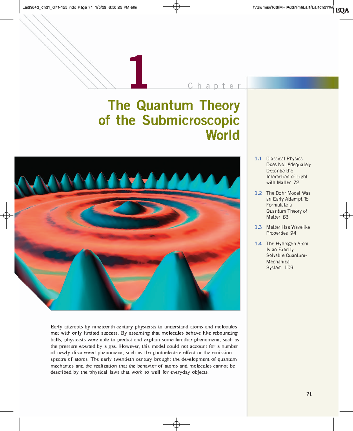 Laird PHYS101 Ch1 - Lecture Notes on Quantum Theory Concepts - Studocu