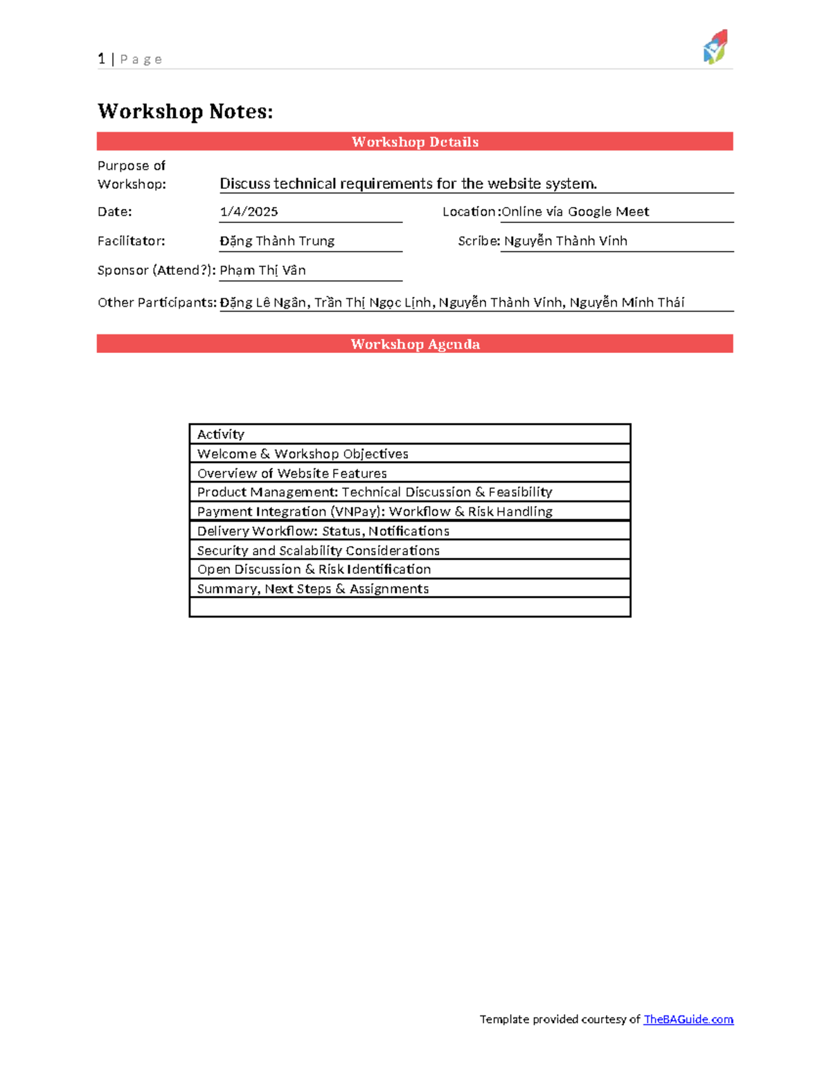 0410 Workshop Notes: Technical Requirements for Website System - Studocu
