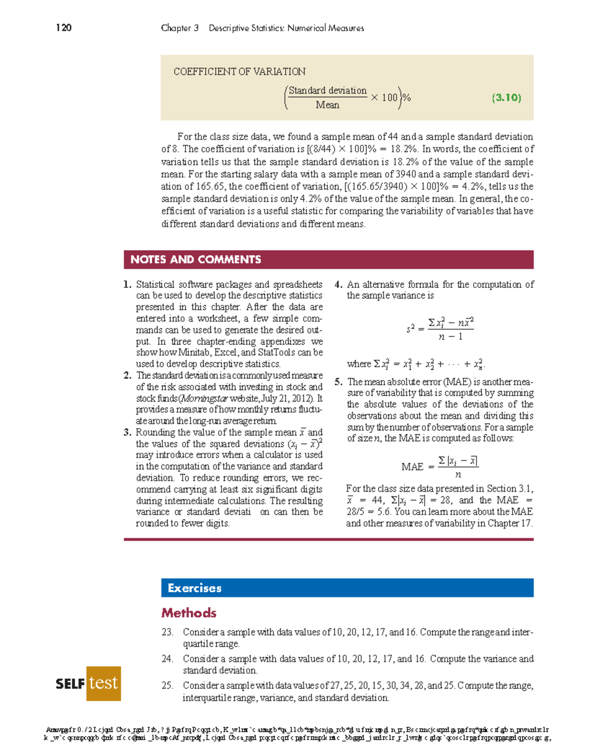 Chapter 3: Descriptive Statistics & Coefficient of Variation Analysis ...