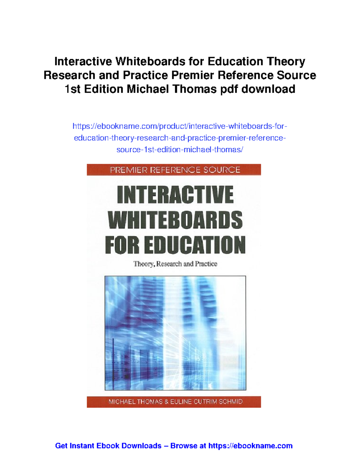 Interactive Whiteboards in Education: Theory & Practice (EDU 101) - Studocu