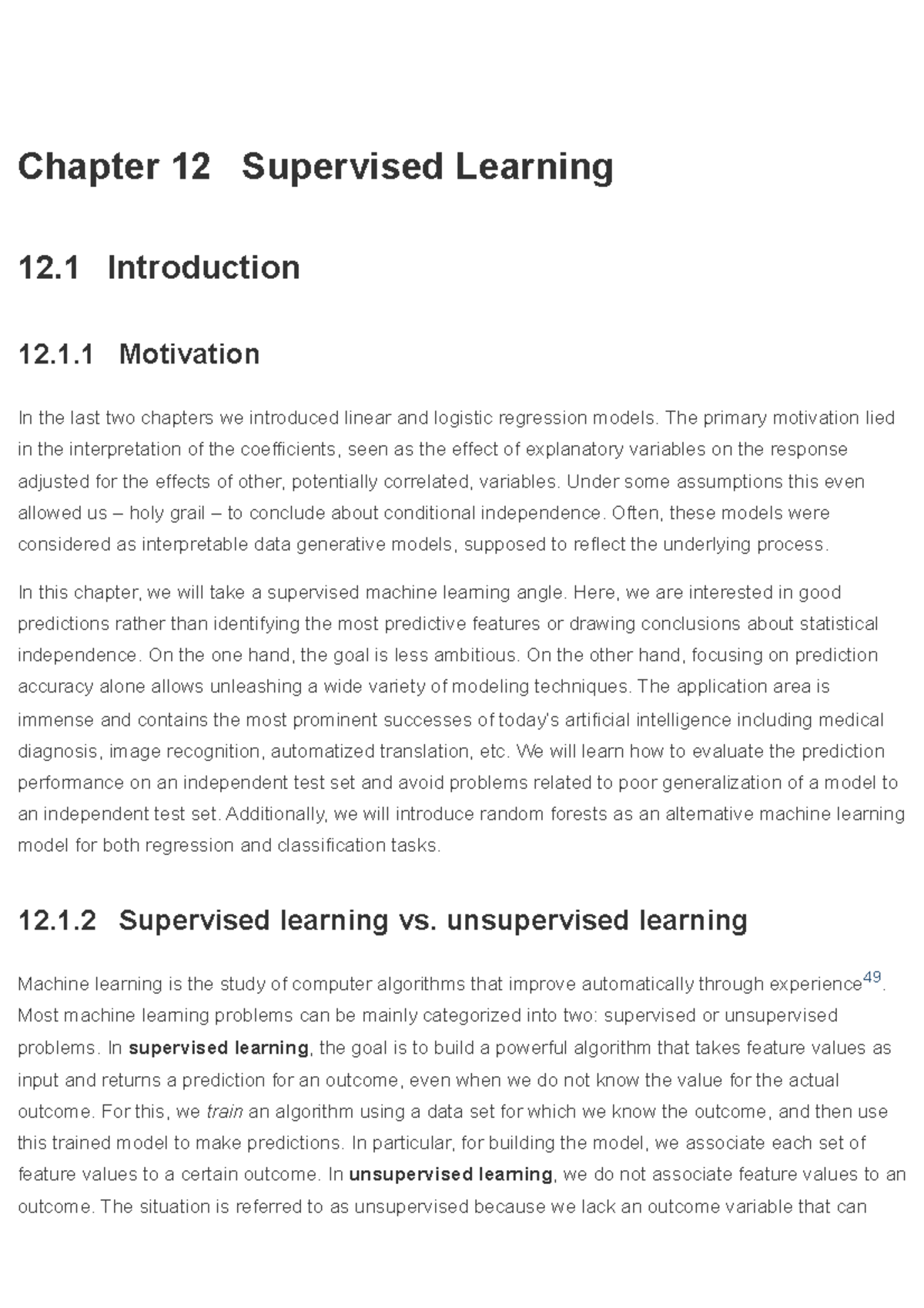Chapter 12 supervised learning data analysis and visualization in R ...