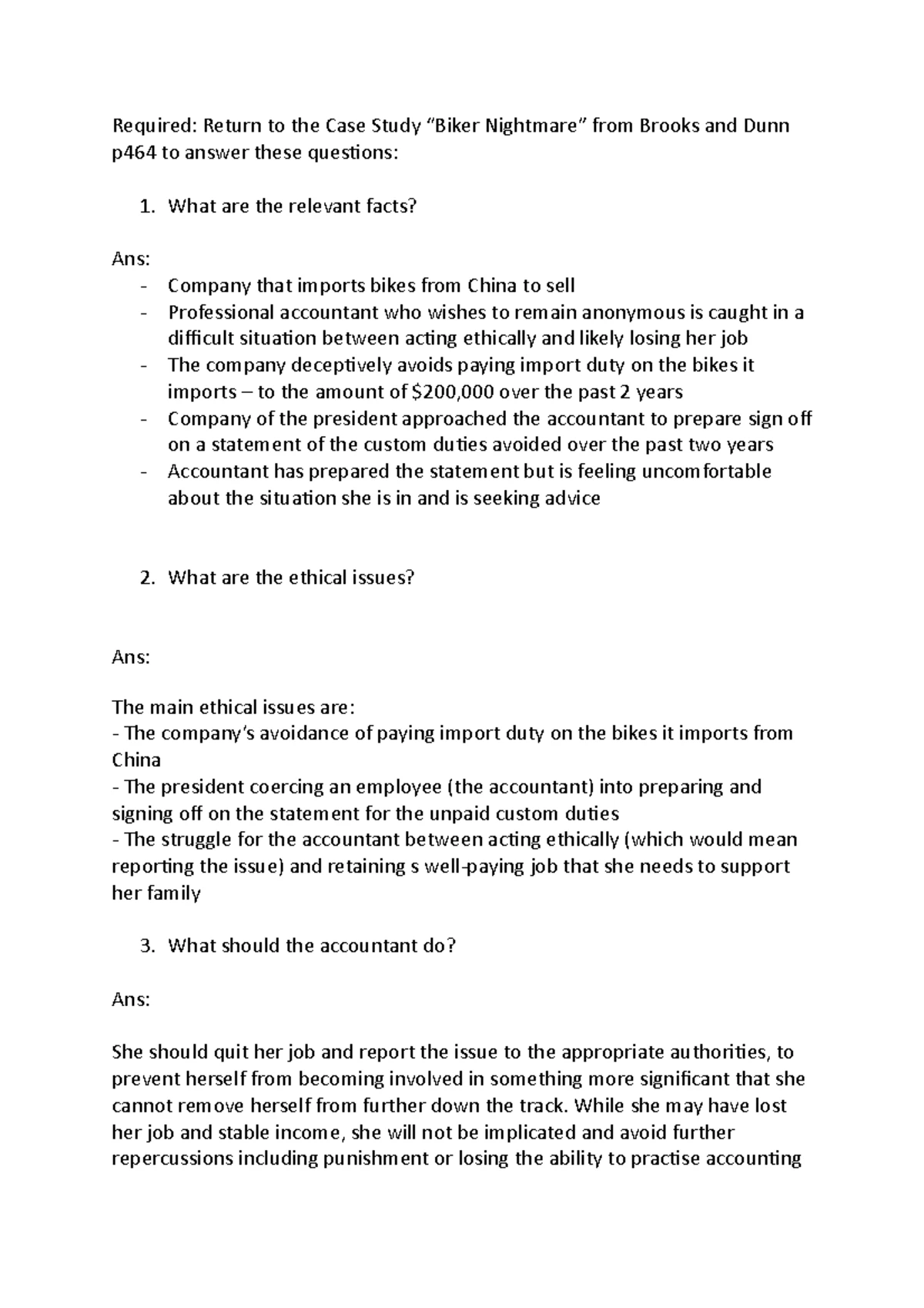 Class 5 Professional Values - Ethics and Governance Scandals Questions ...