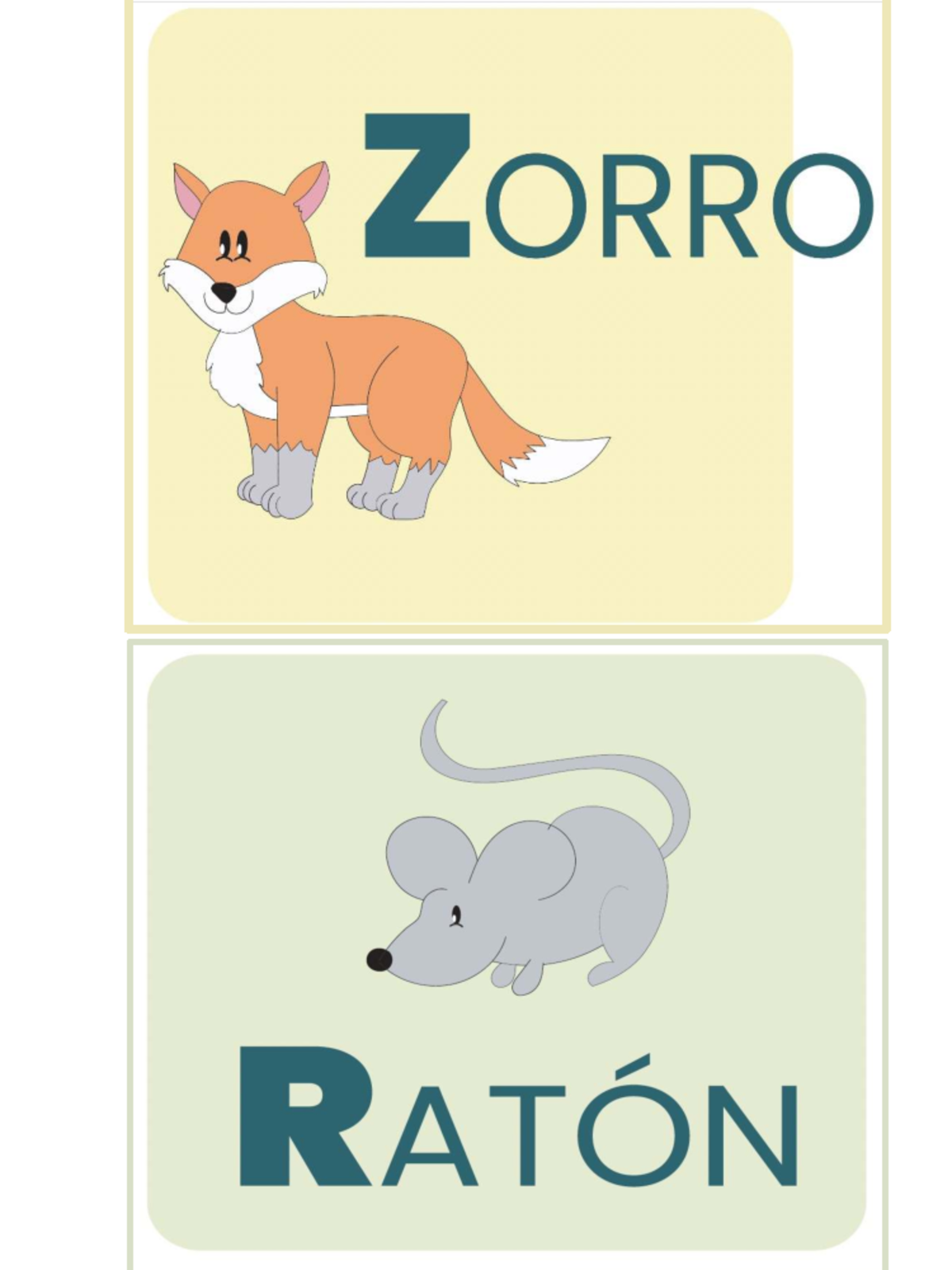 Abecedario DE Animales Aventuras EN Papel - lengua materna español ...