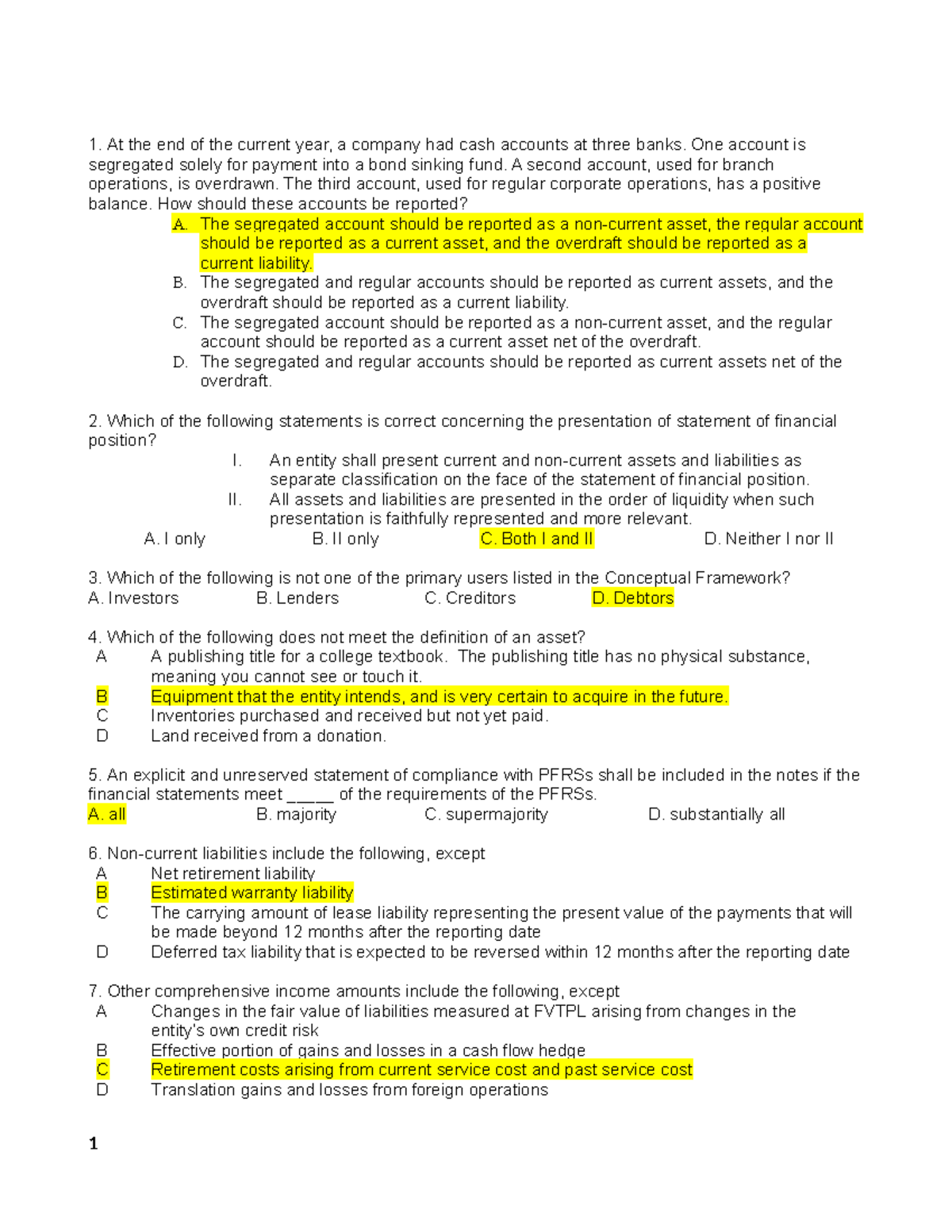 Solution mock exam - Midterms for financial accounting (ACCT 101) - Studocu