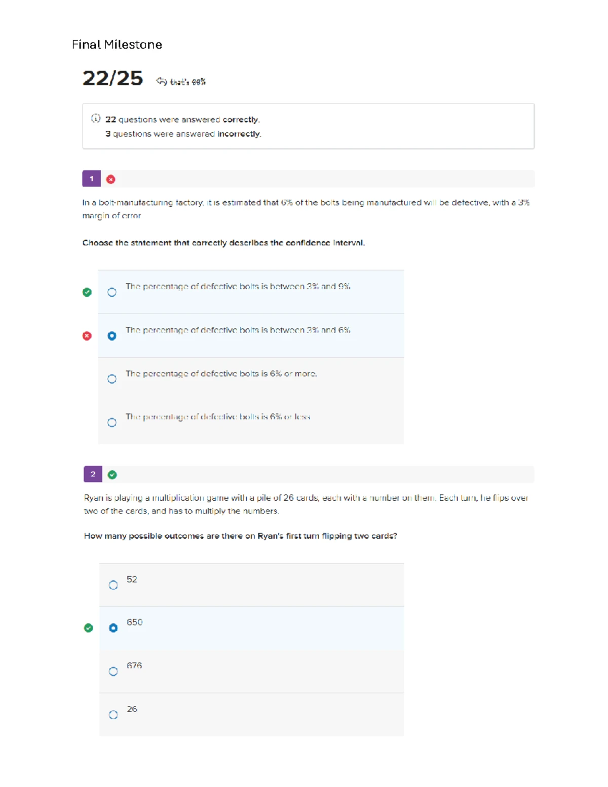 Stat1001: Unit 2 Practice Milestone Study Guide - Studocu
