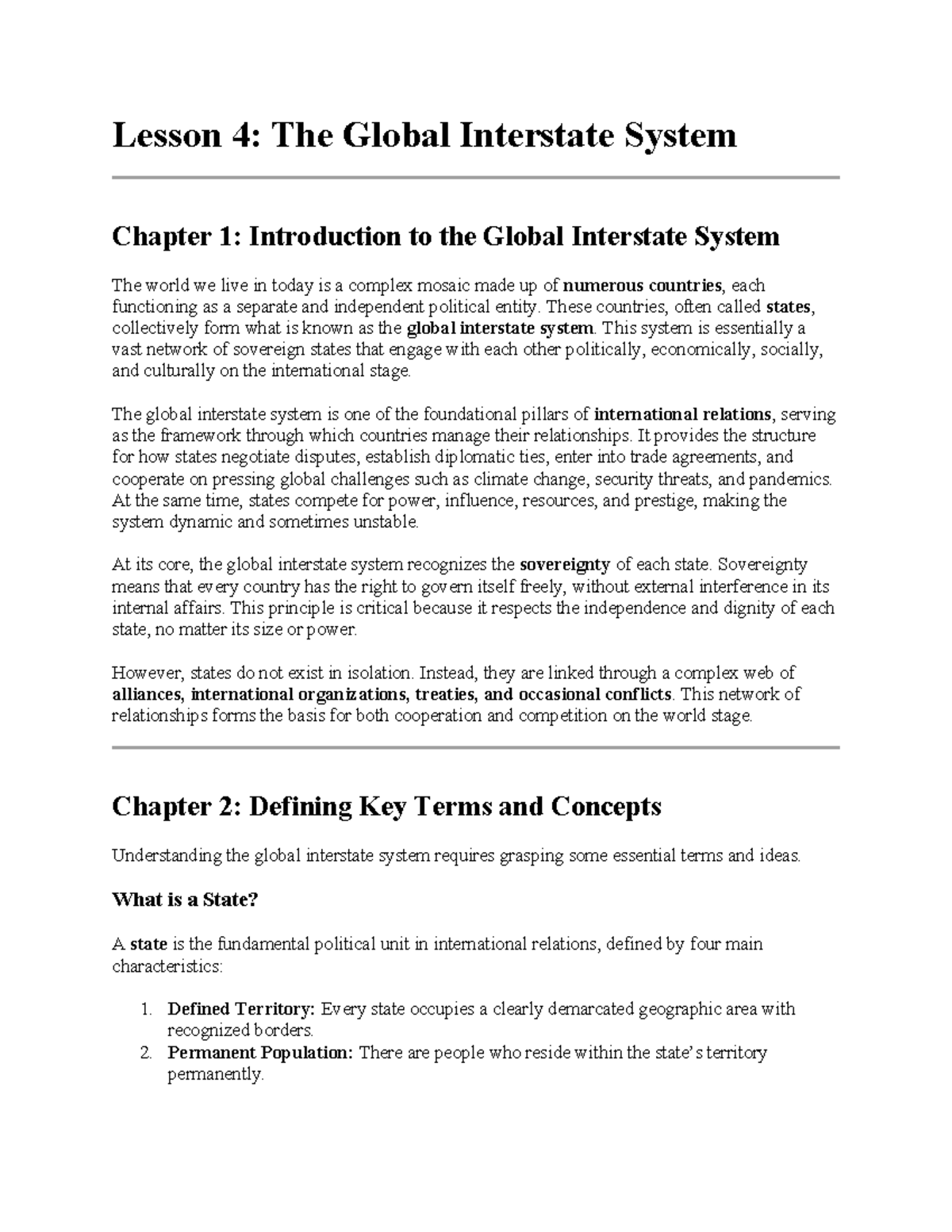 Contemporary International Relations: Key Concepts & Challenges (IR 101 ...