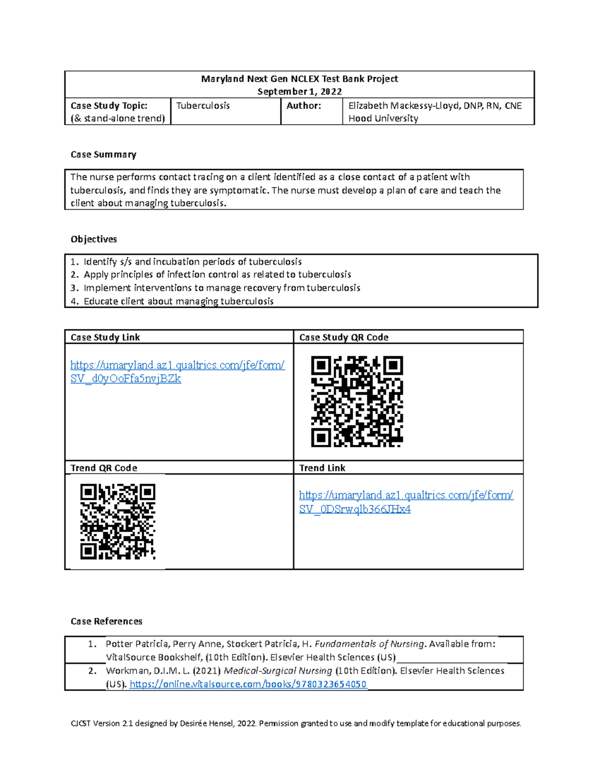 Tuberculosis - Turbeculosis - Maryland Next Gen NCLEX Test