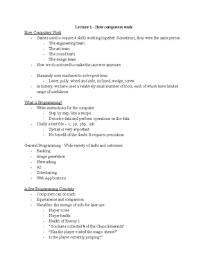Lecture 15 - Procedural Generation in Game Development - Lecture 8 ...